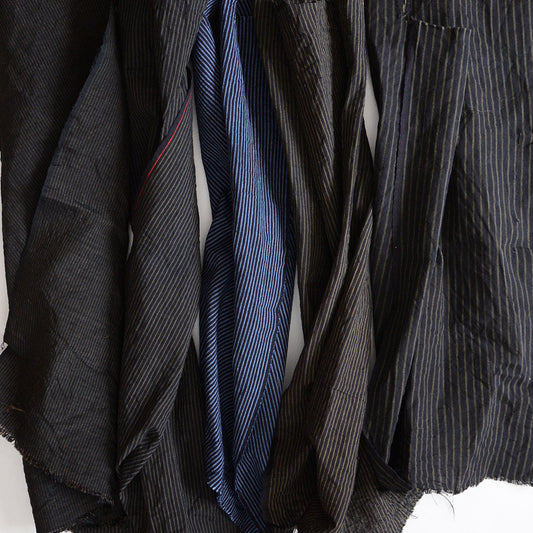 The Beauty of Japanese Vintage Fabric Scraps – Striped Cotton from the Showa Era