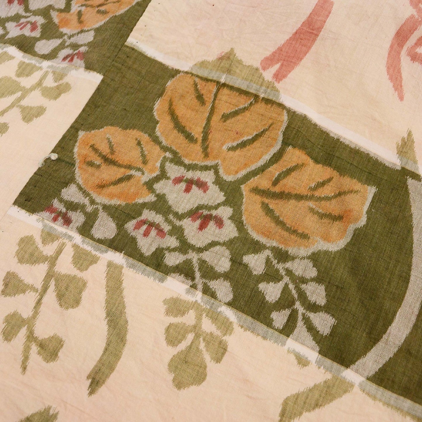 japanese fabric vintage cotton floral pattern futon cover unravel