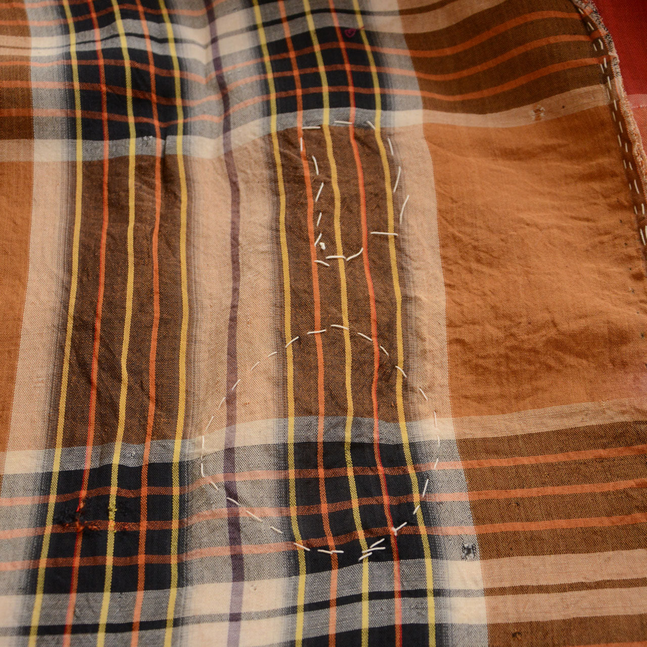 Mid-Showa vintage boro textile for fashion, craft, and home decor projects