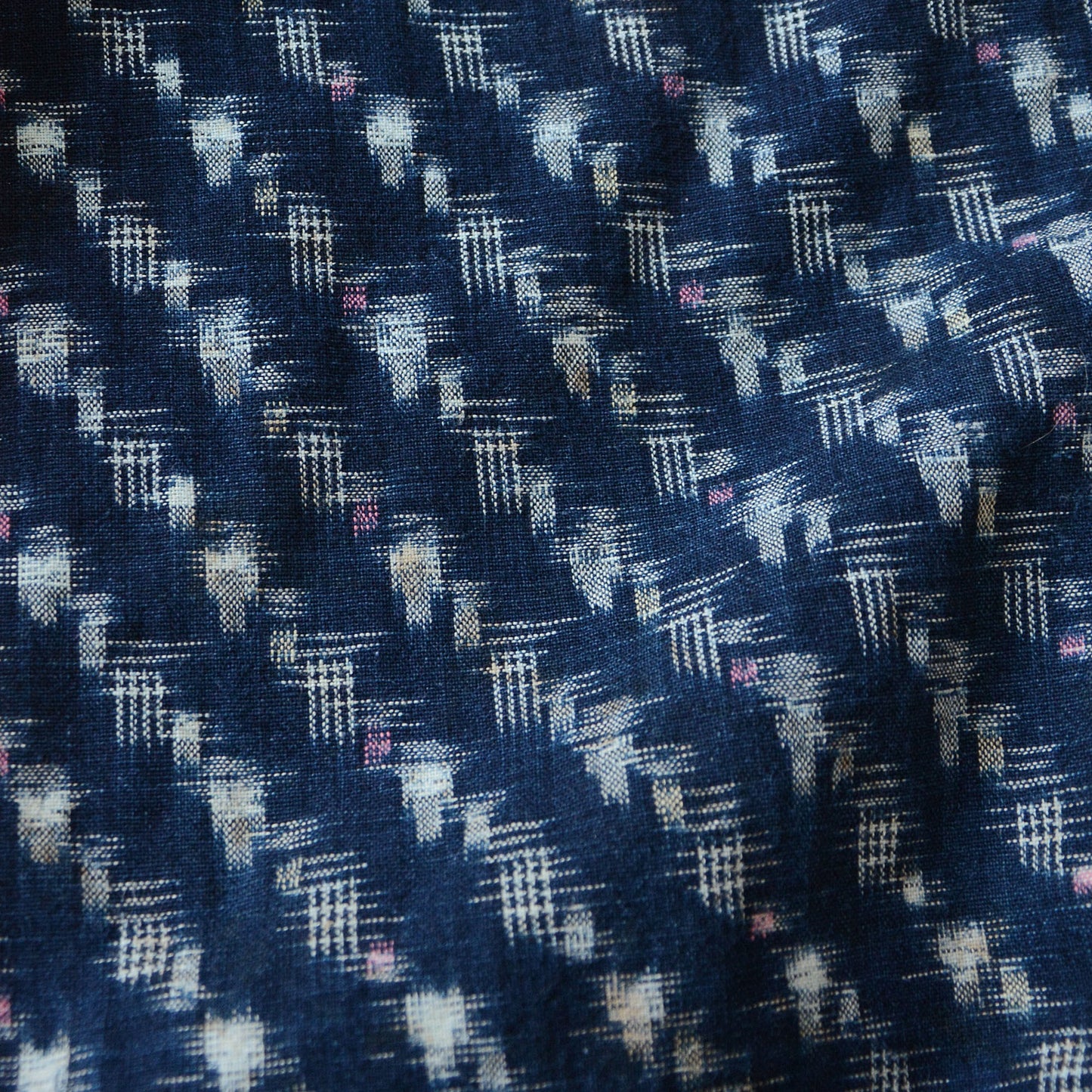 Monpe Pants Noragi Japanese Fabric Vintage Indigo Kasuri Pattern