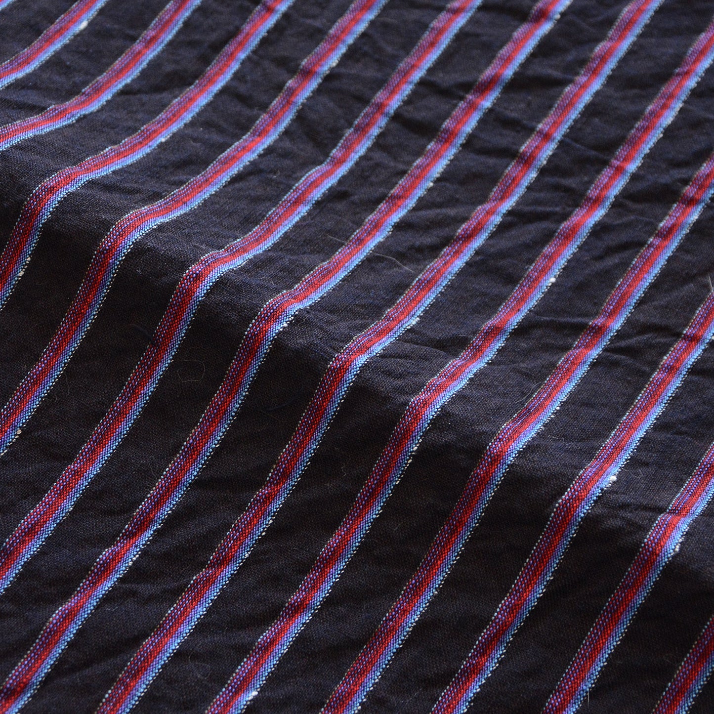 Vintage Japanese Fabric Scraps Set Cotton Stripe Pattern Vintage B10