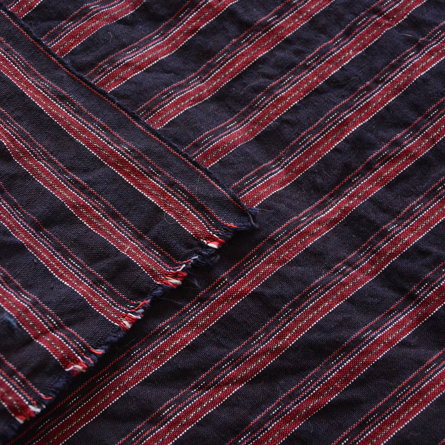 Japanese Fabric Scraps Set Cotton Stripe Pattern Vintage B3