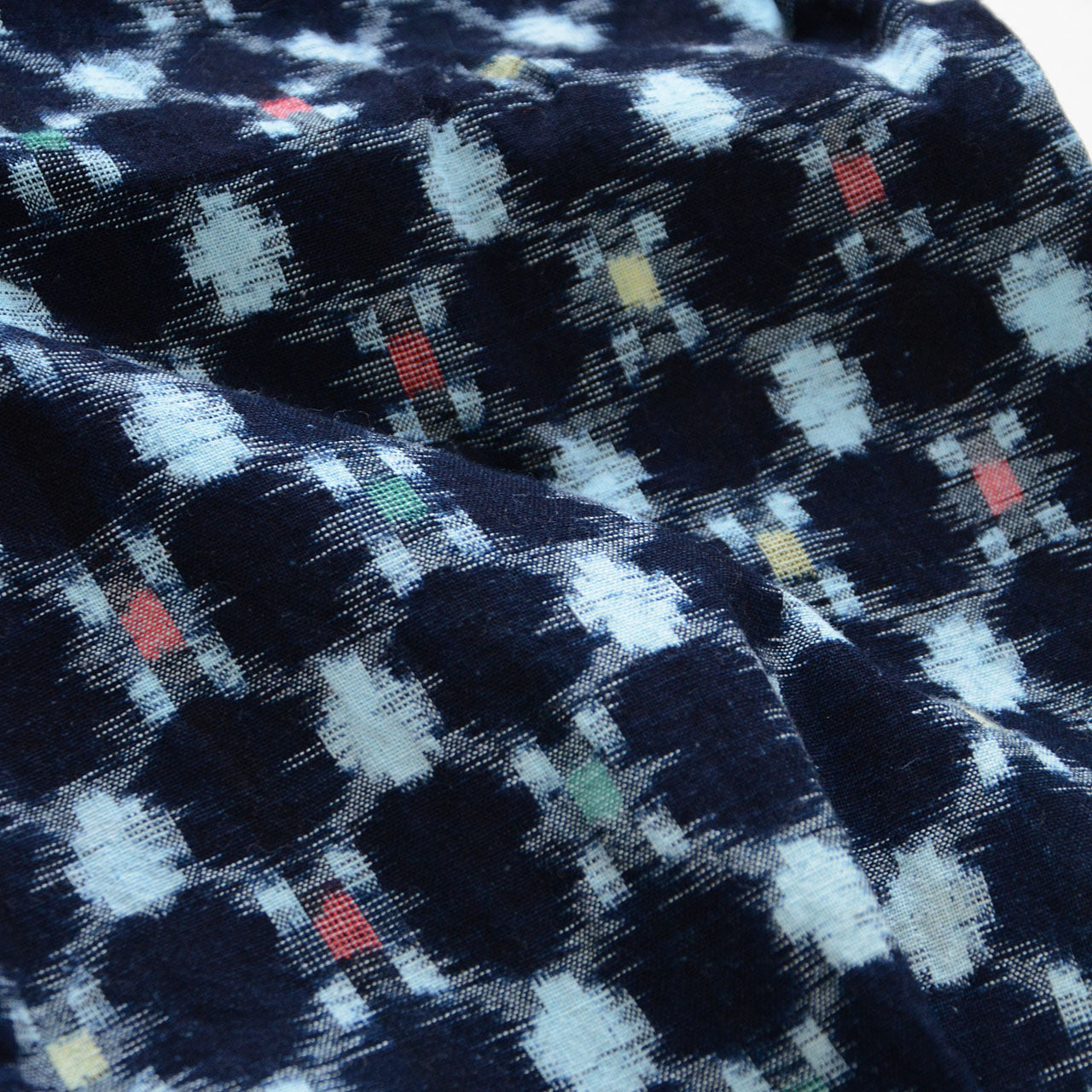Classic Japanese kasuri pants for slow and mindful fashion