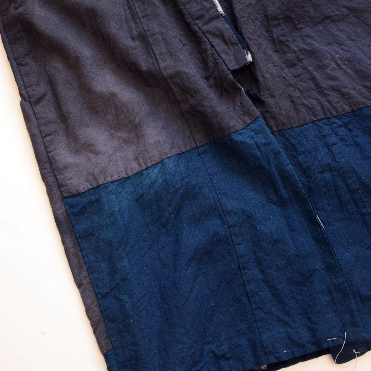Japan-made traditional kimono textile with hand-dyed kasuri motifs