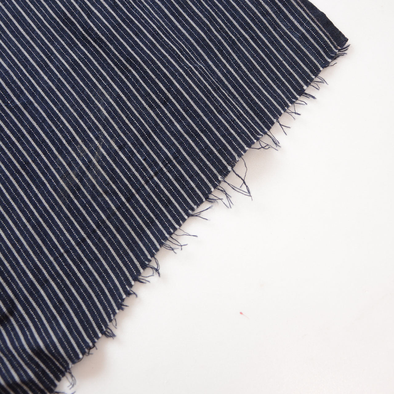 Handmade Japanese boro scarf with natural wear and fray