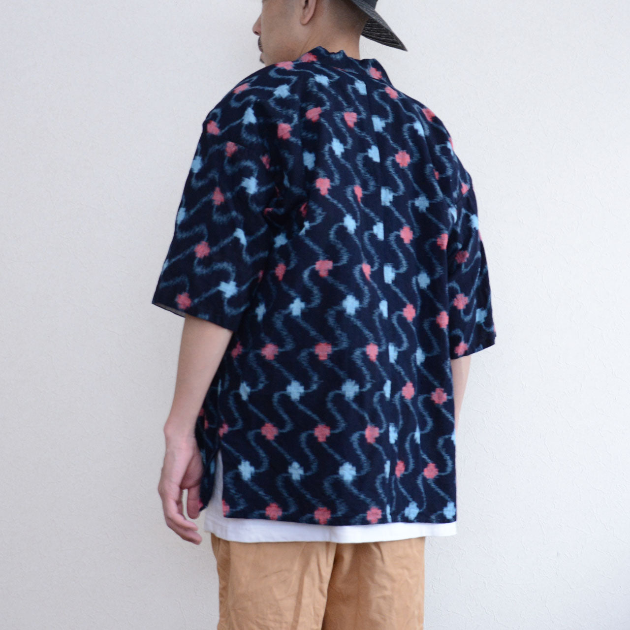 Vintage outerwear dyed with indigo