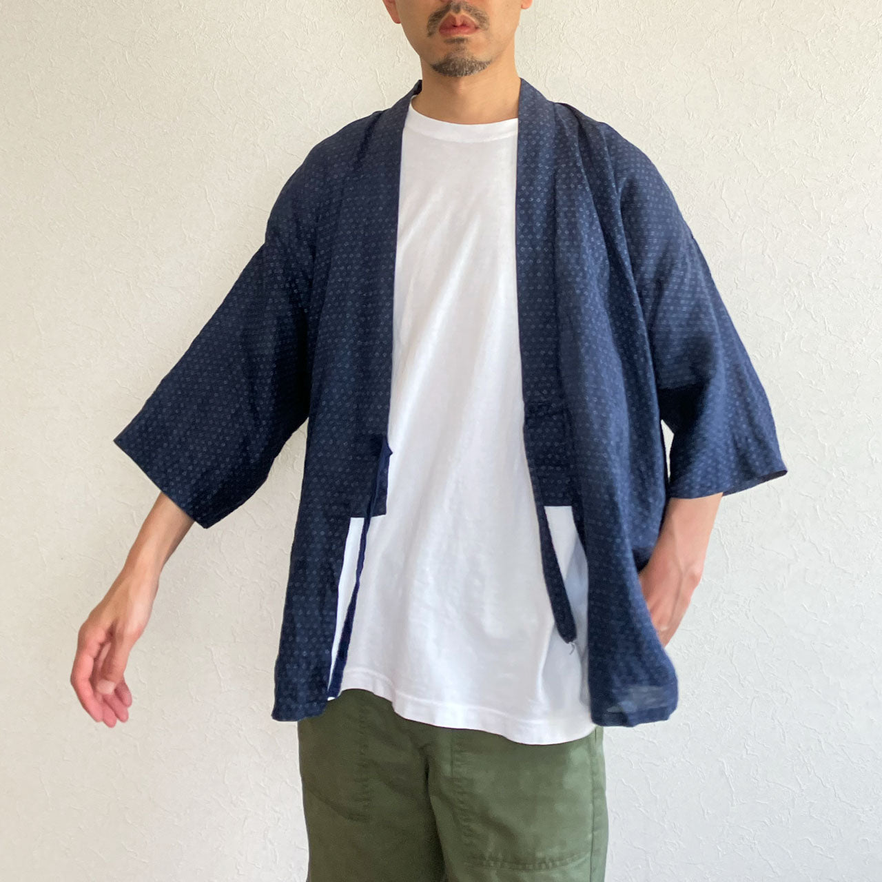Cultural Vintage Noragi for Sustainable Fashion Styling