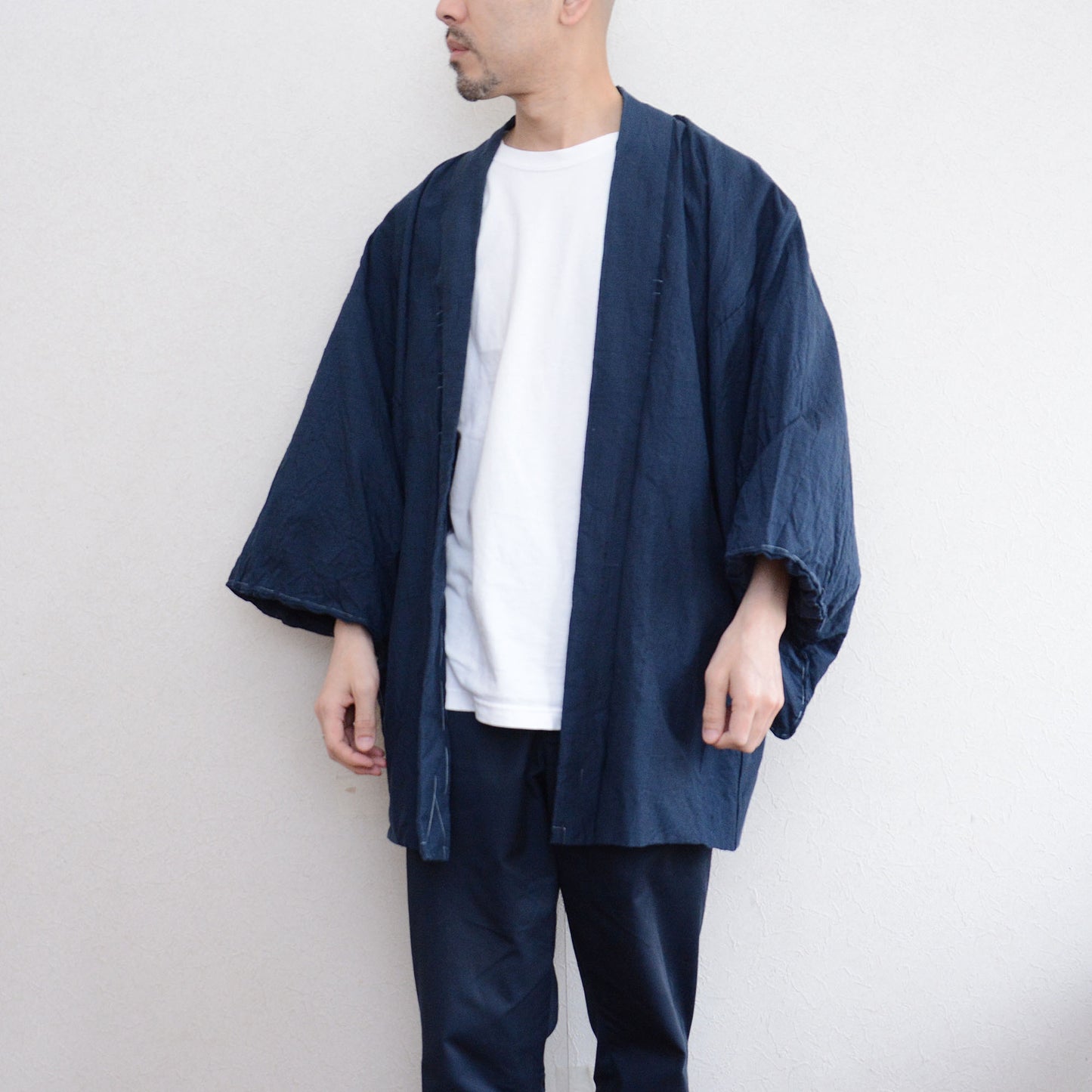 Haori Jacket Men Kimono Japan Vintage 53 stations of the Tokaido