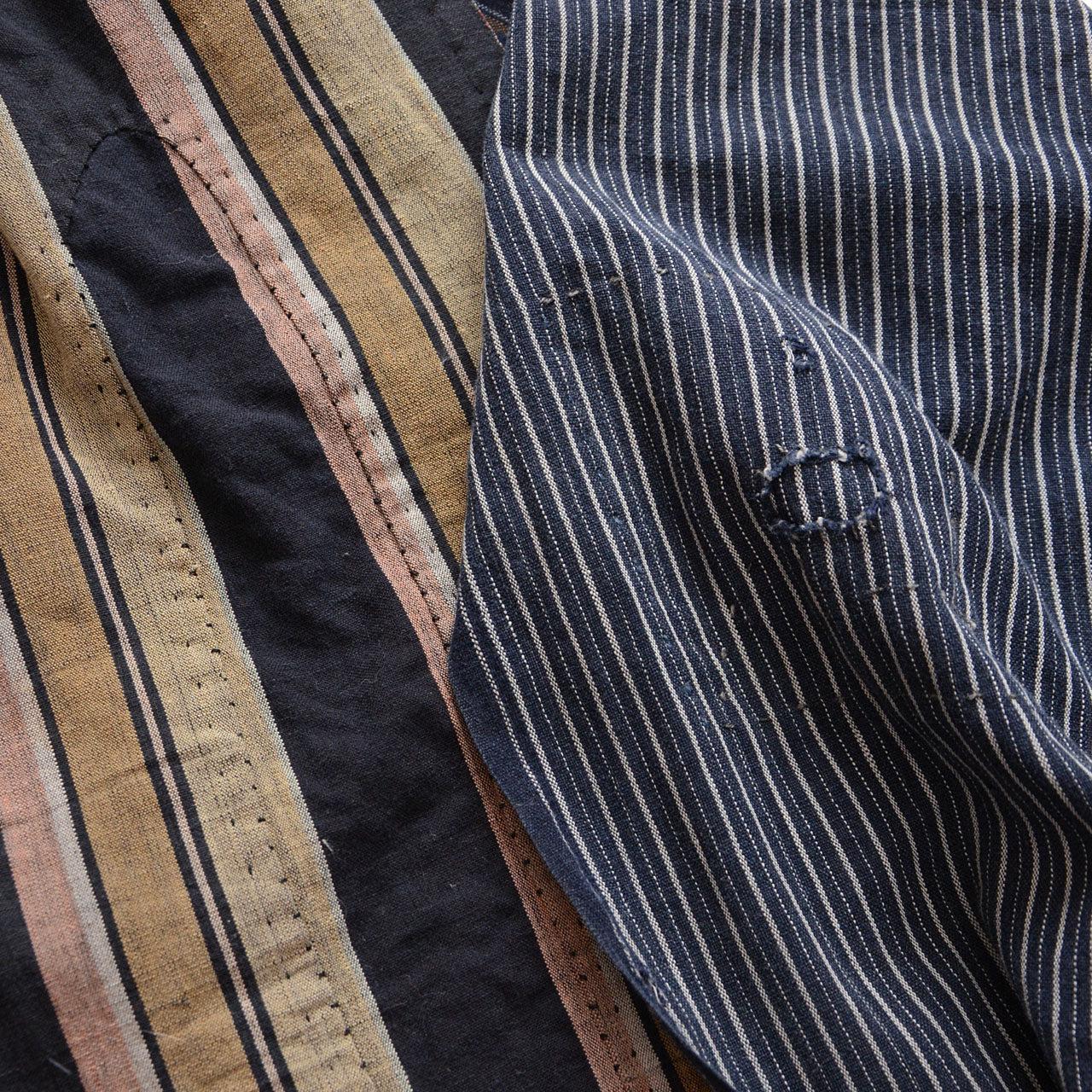 Heirloom-style vintage Japanese scarf with folk character