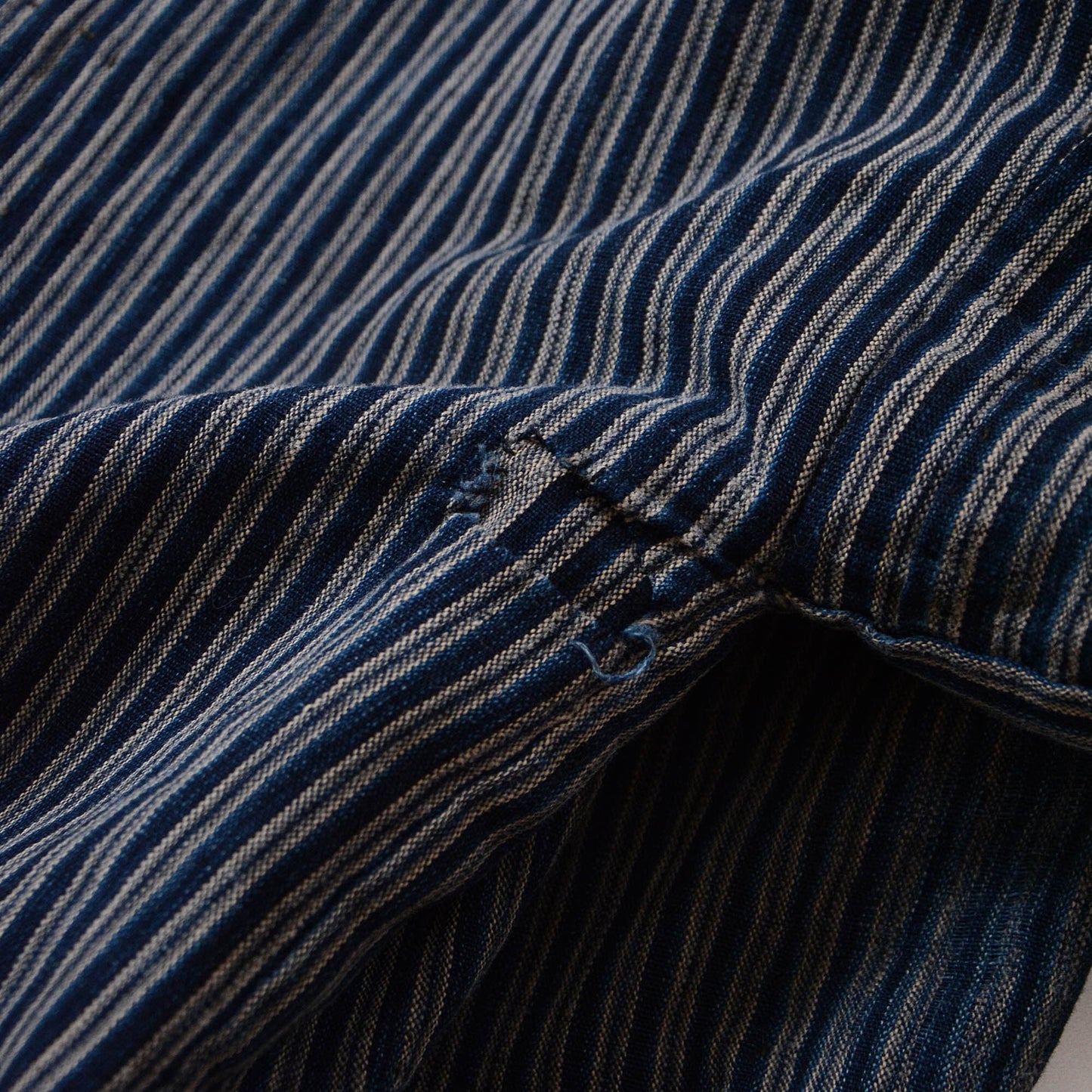 Noragi Jacket Indigo Dyed Kimono Japanese Fabric Cotton Vintage Crazy Pattern