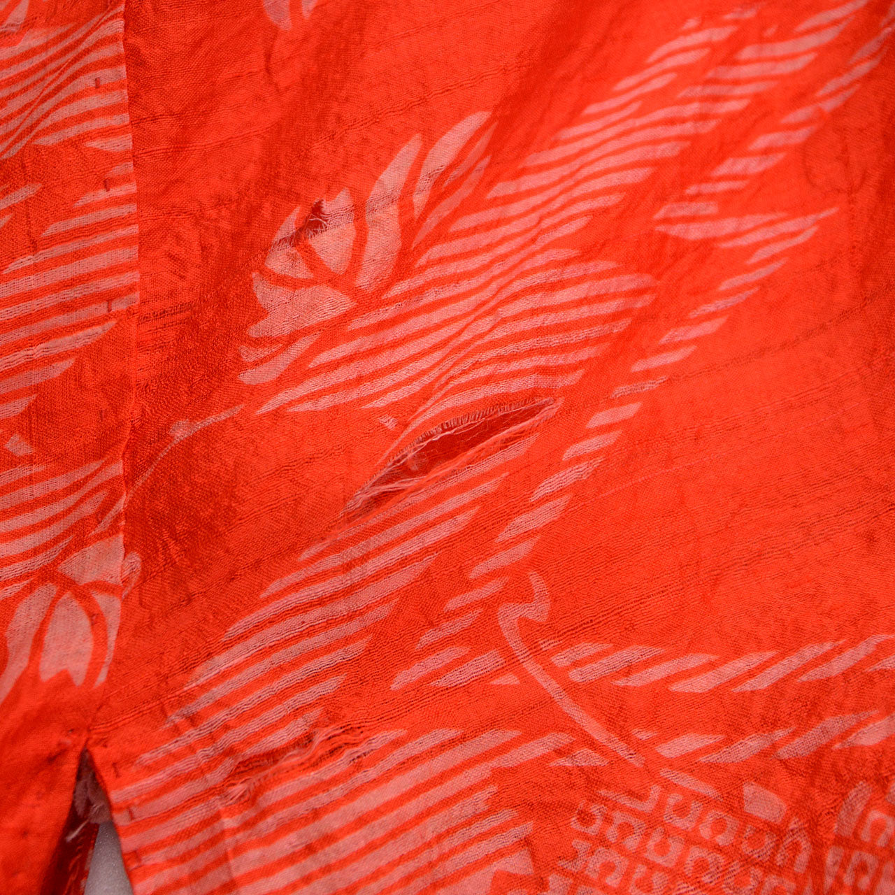 One-of-a-kind juban with solid and patterned mix