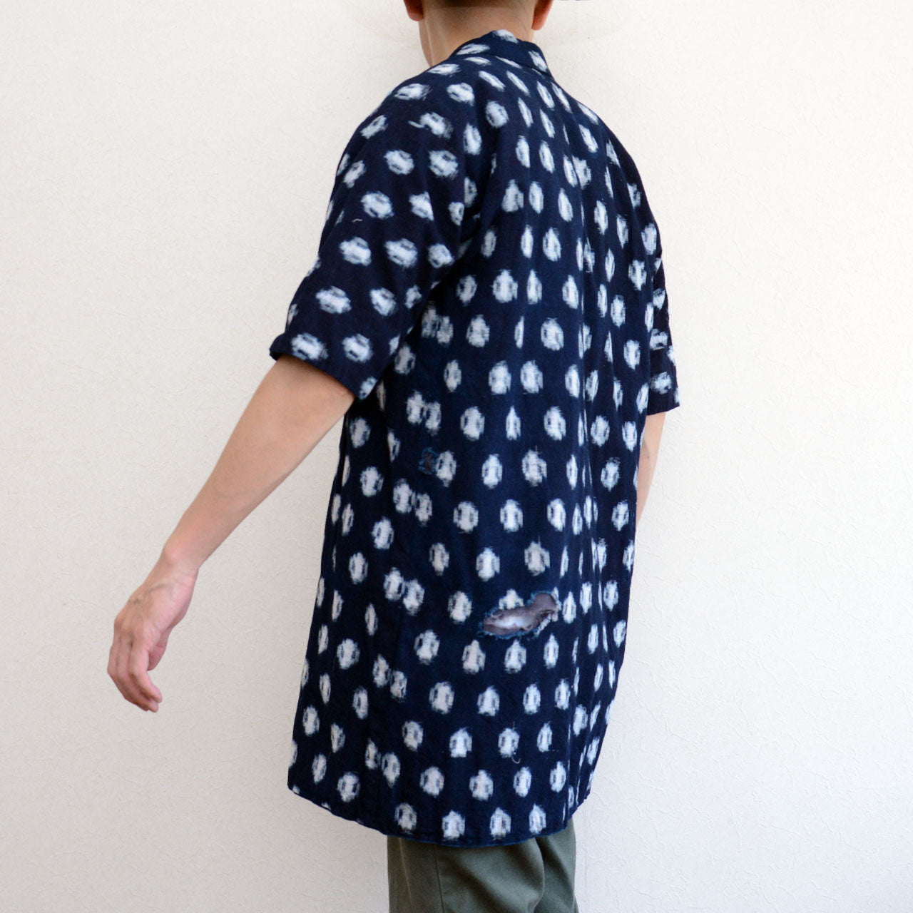 Vintage Japanese kimono with unique fading and patina