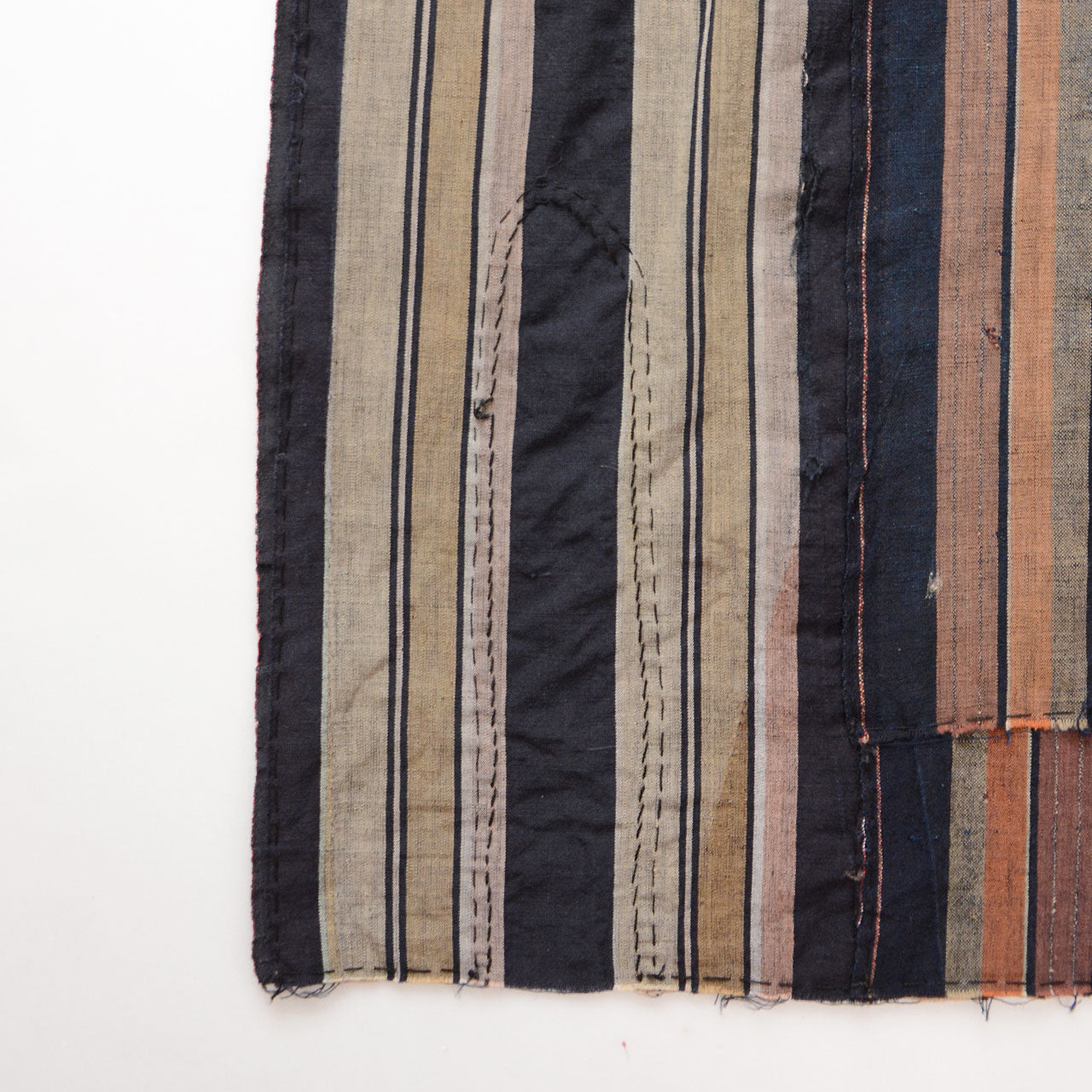 Unique boro cotton scarf styled with modern outfit