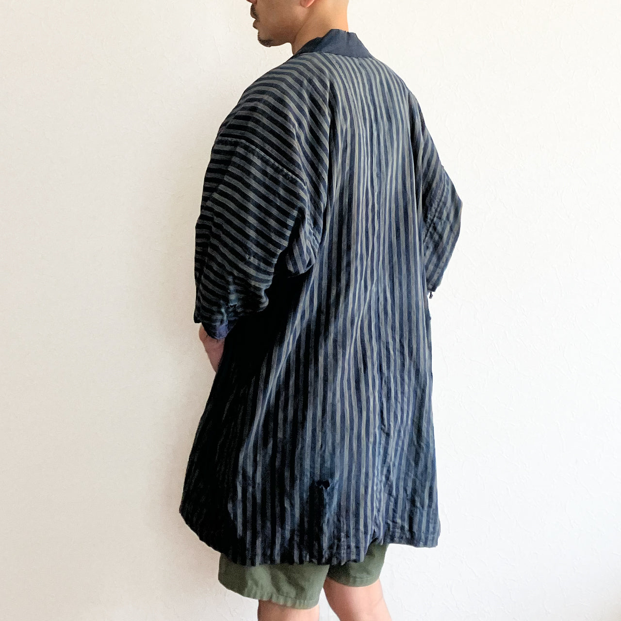 Handcrafted Japanese noragi with visible history