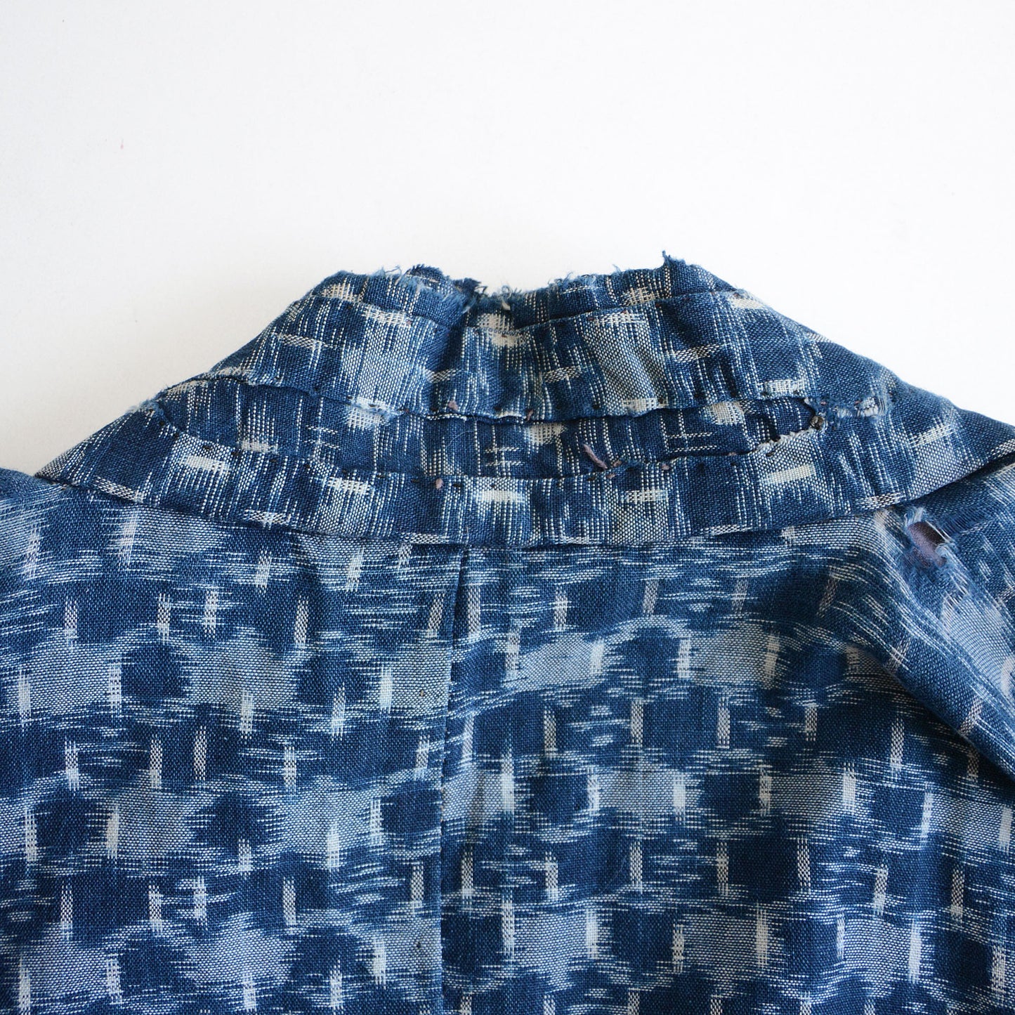 Boro Noragi Jacket Kimono Japanese Fabric Cotton Kasuri Vintage Indigo Crazy Patchwork