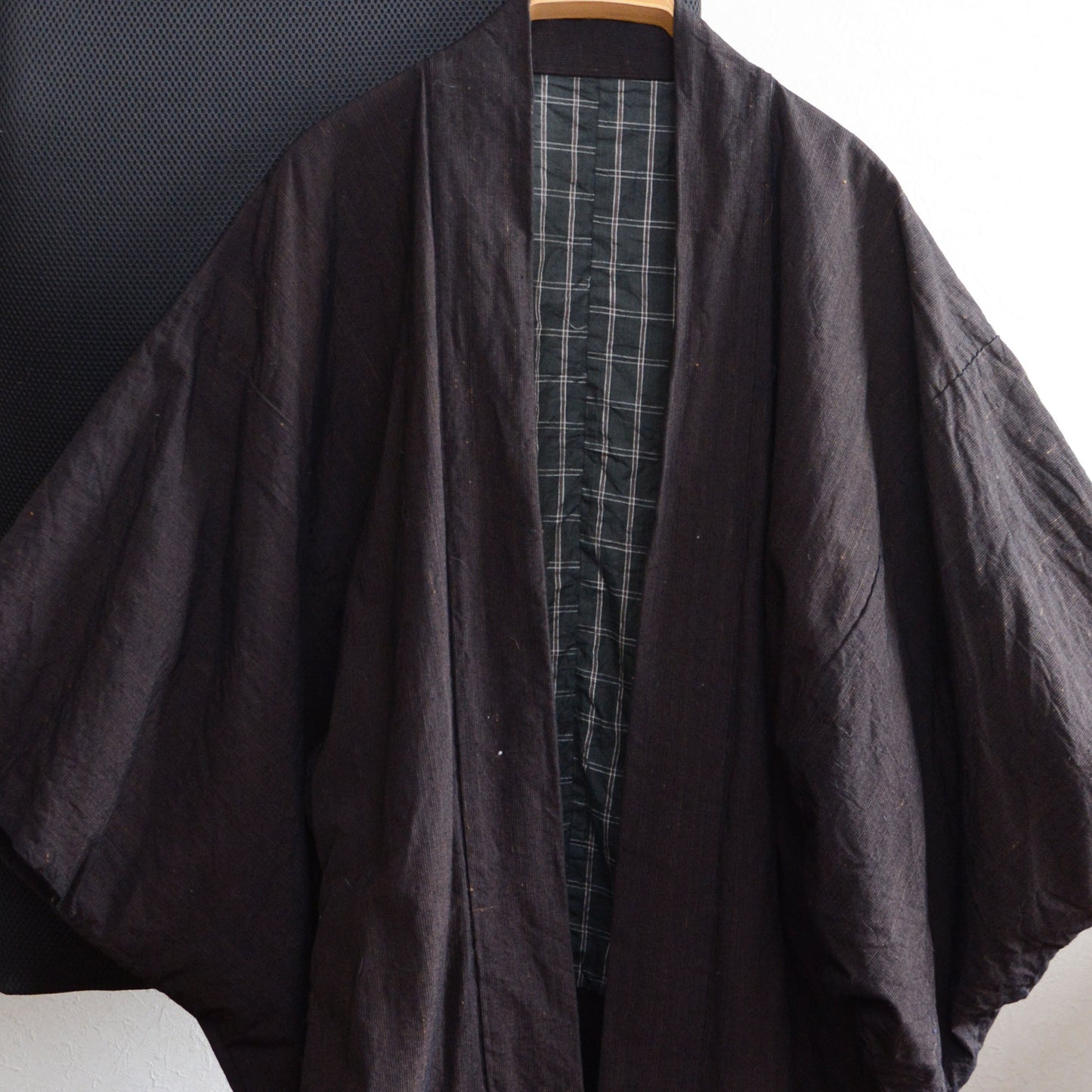 Haori Kimono Japanese For Men Jacket Cotton Fabric Indigo Dyed Stripe