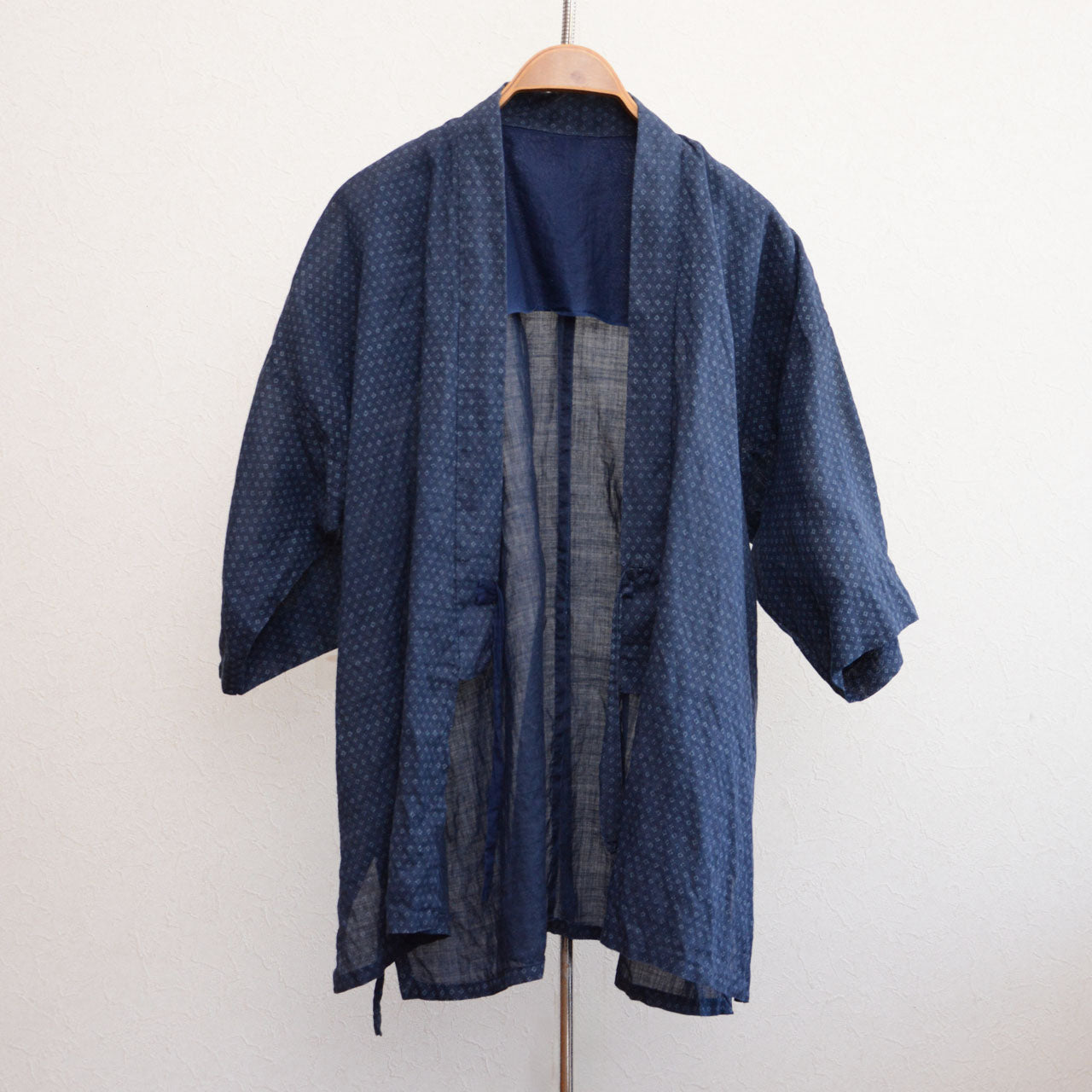 Vintage Japanese Noragi Jacket with Komon Pattern