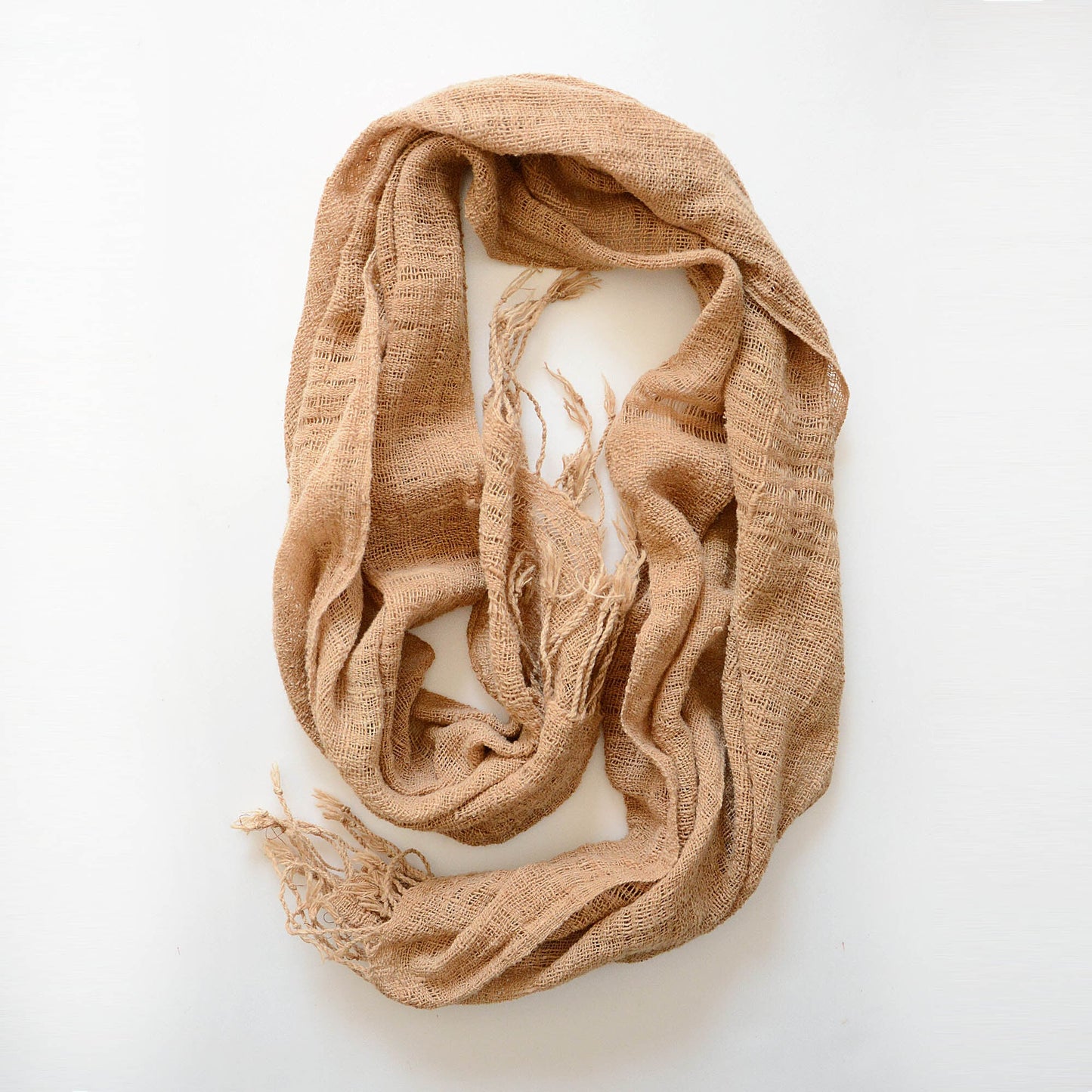 japanese fabric vintage scarf cotton hemp natural color