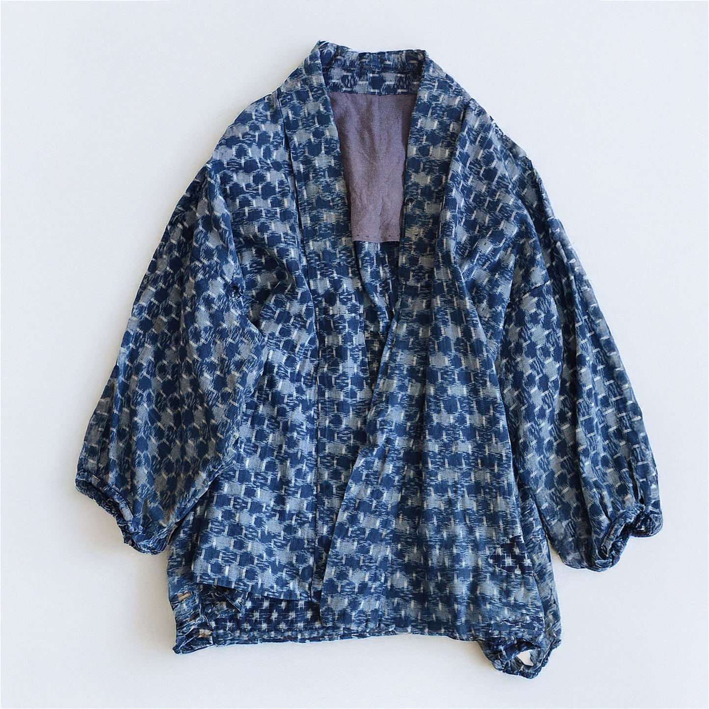 Boro Noragi Jacket Kimono Japanese Fabric Cotton Kasuri Vintage Indigo Crazy Patchwork