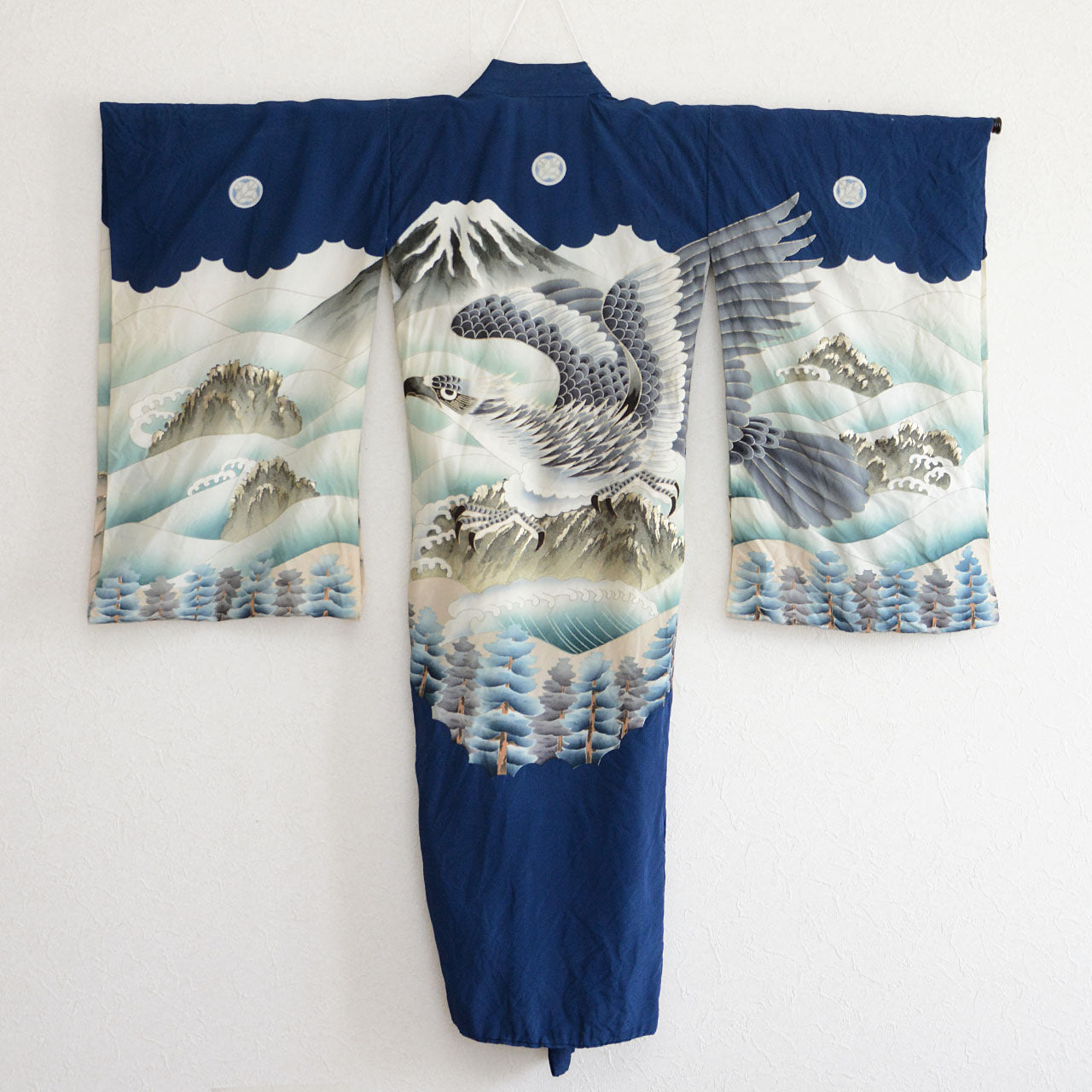 Vintage boys ceremonial kimono for Shichi-Go-San festival