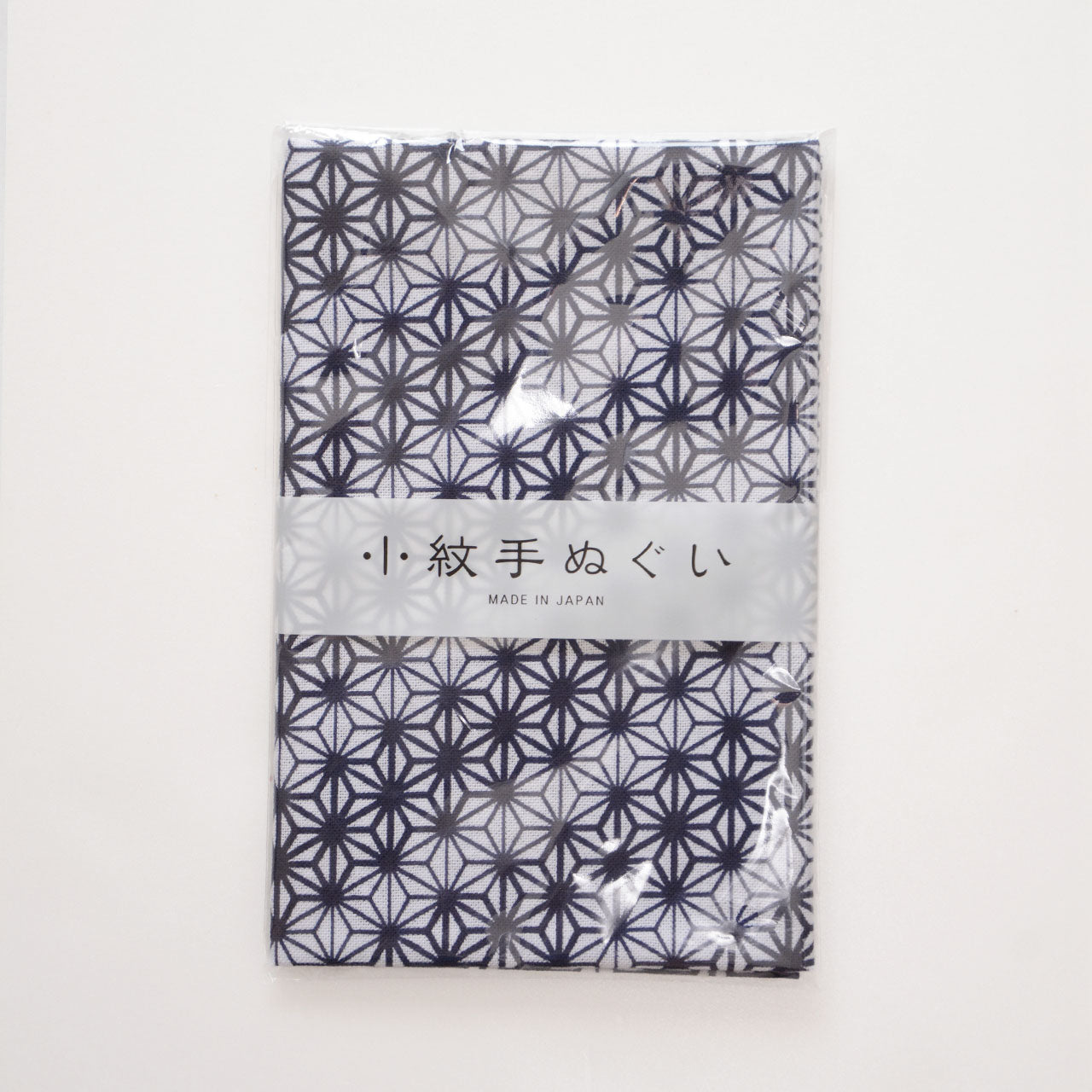 Japanese tenugui featuring hemp leaf design