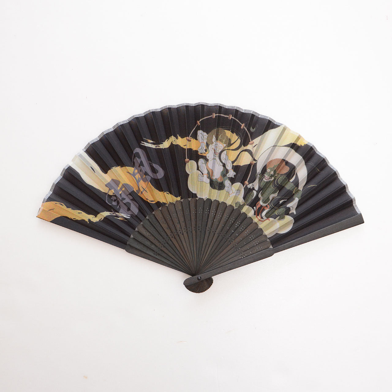 Traditional Japanese sensu fan made of bamboo and polyester