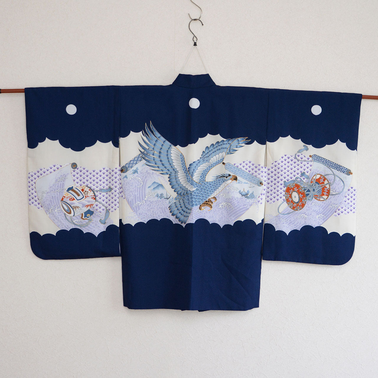 Traditional children's haori featuring auspicious symbols
