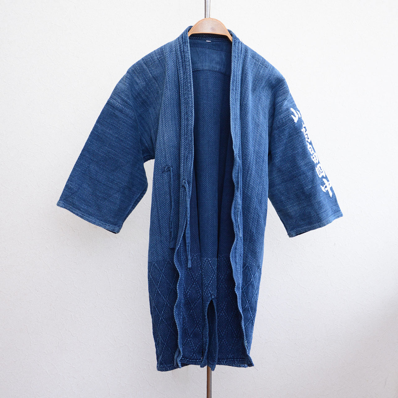 Vintage sashiko cotton jacket from Japan with intricate embroidery