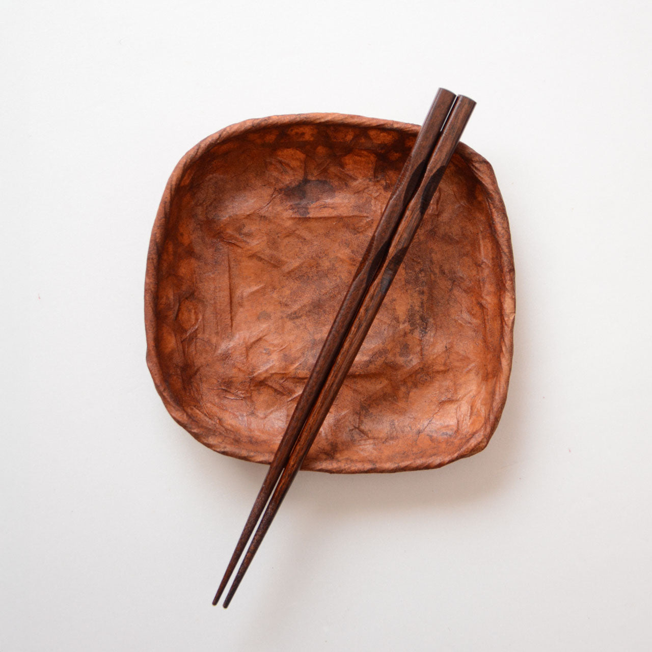 Pair of natural wood chopsticks with non-slip tips from Japan