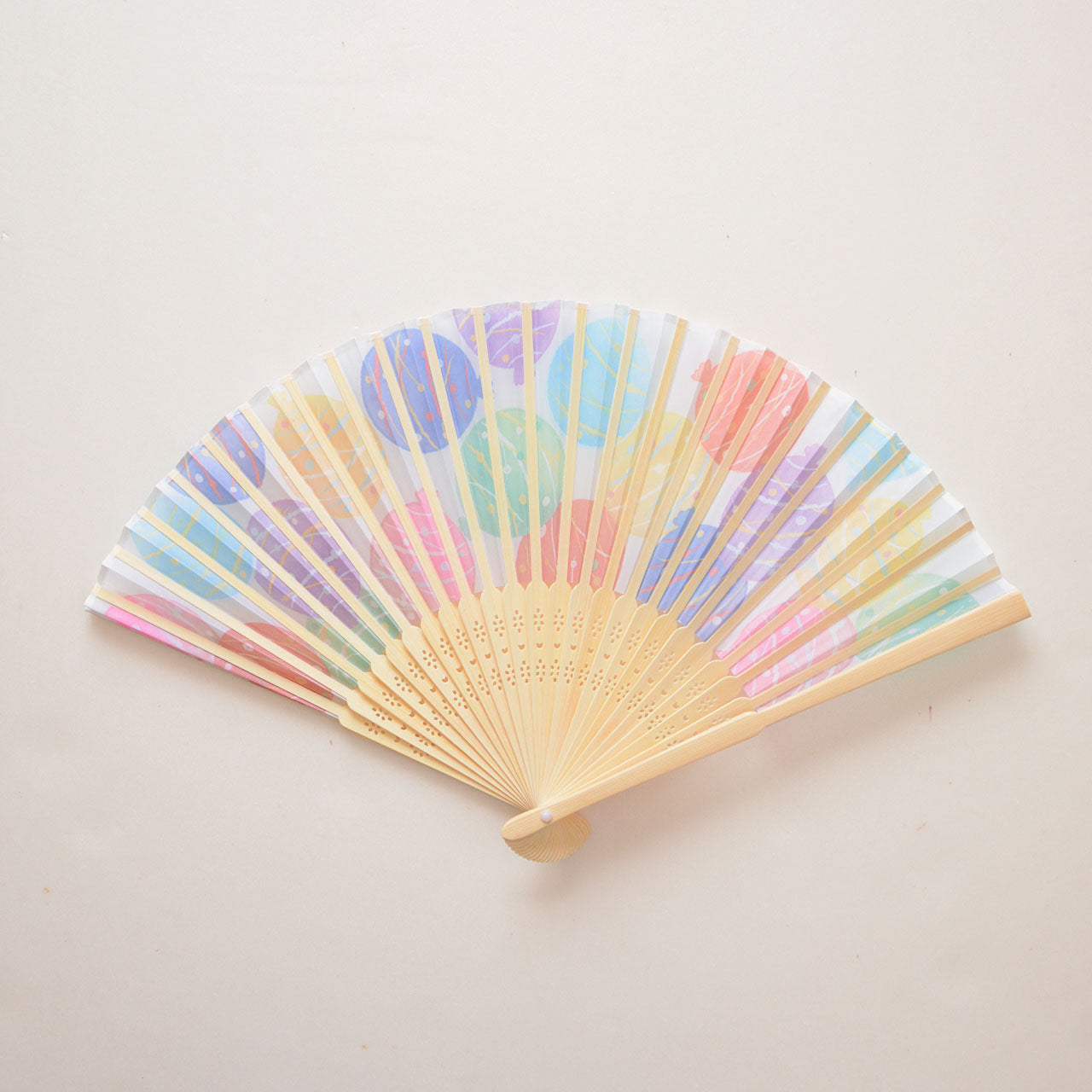 Compact and lightweight summer folding fan