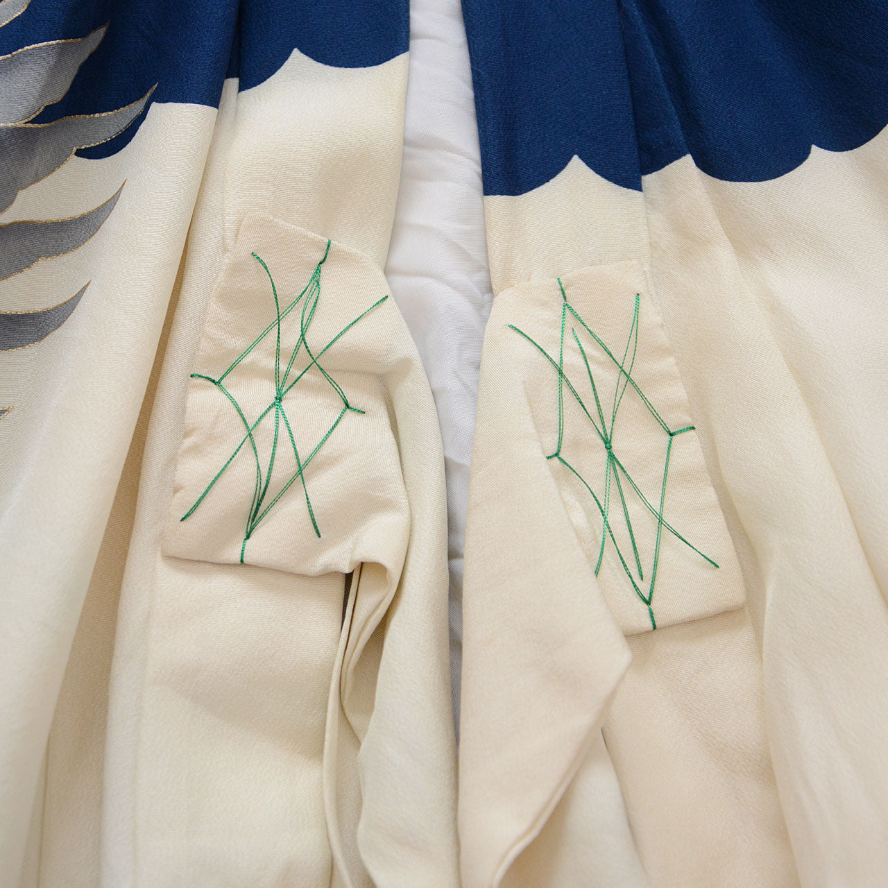 Japanese 3-year-old kimono with hawk family crest