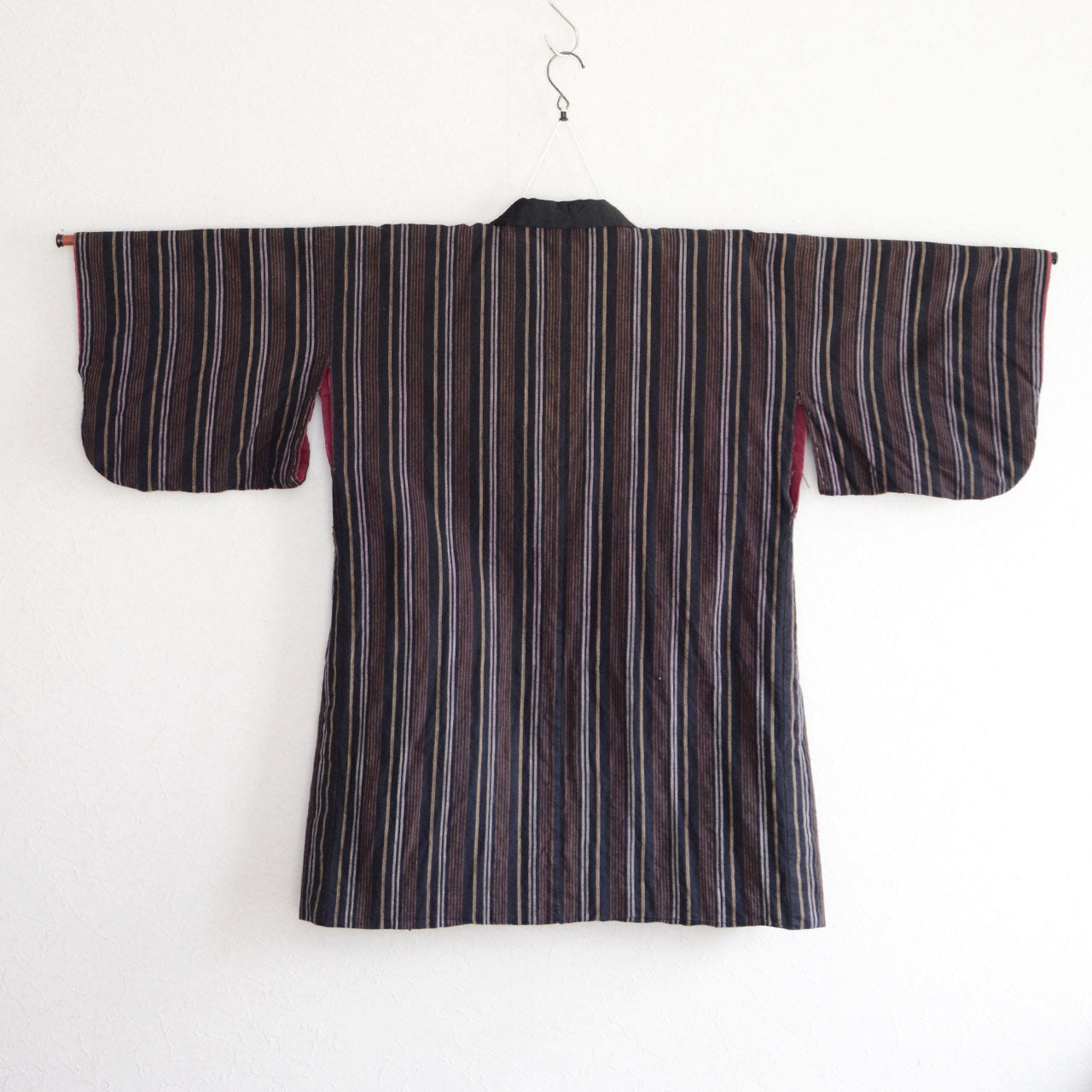 Authentic vintage noragi coat with natural fabric texture