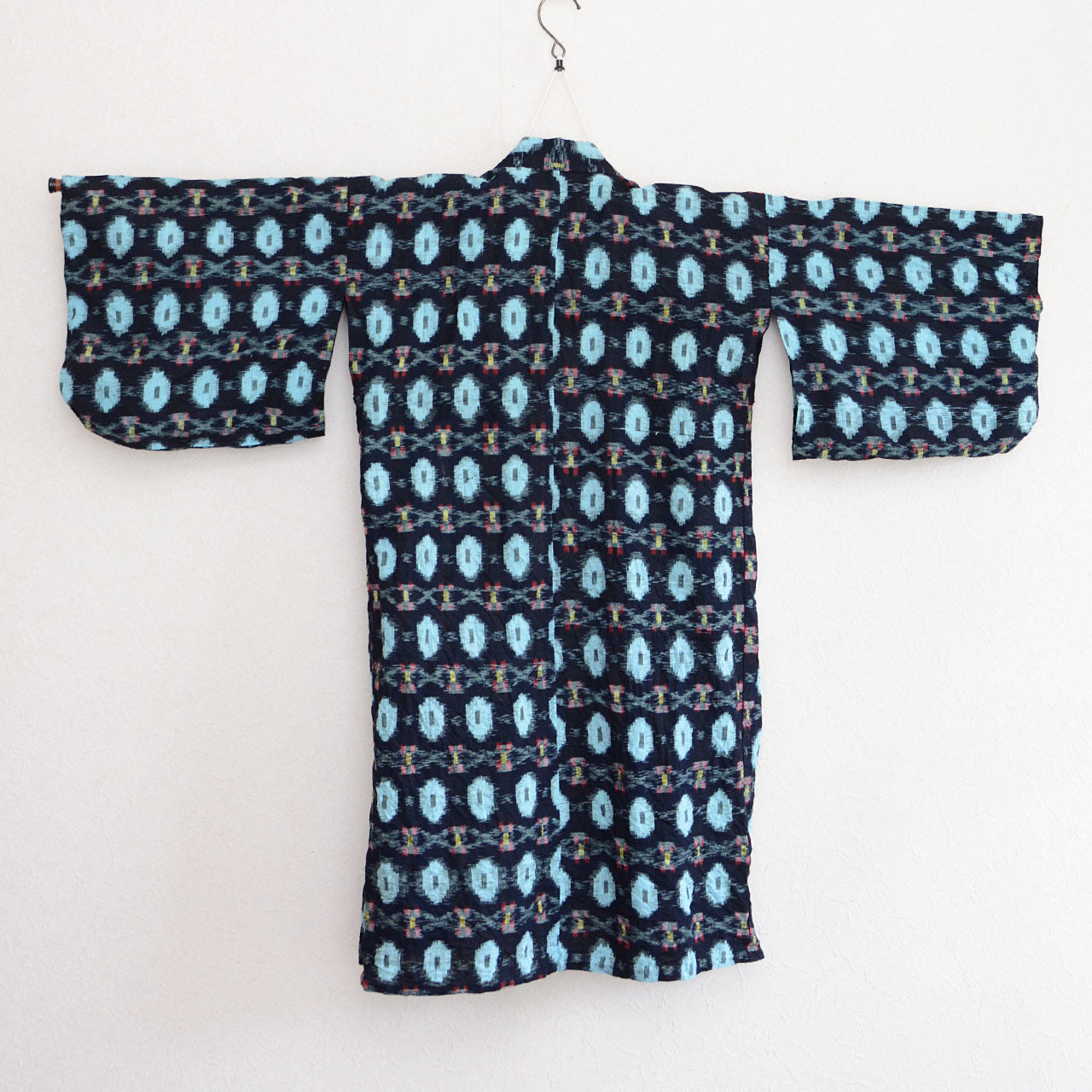 indigo kasuri cotton jacket from mid-Showa era Japan
