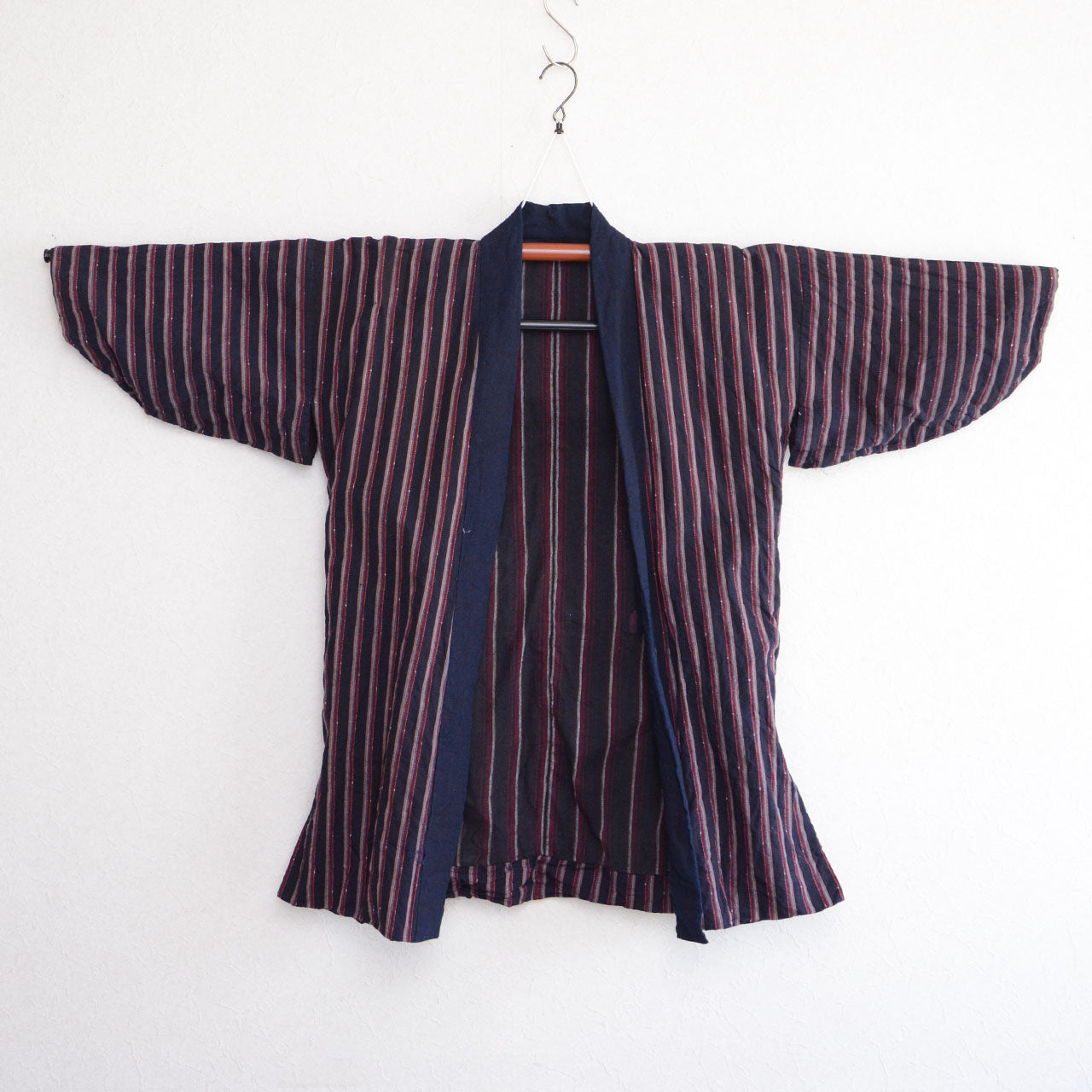 Japanese farmer’s jacket with hand-stitched boro patch repairs