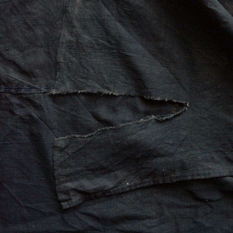 Japanese Fabric Vintage Cotton Black Furoshiki Wrap Cloth