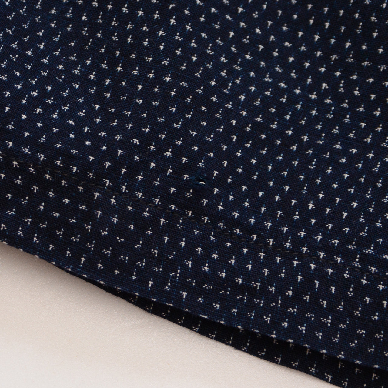 Remade vintage kasuri dress with soft breathable cotton for everyday style