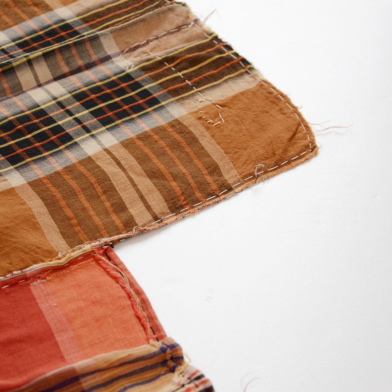 Authentic Japanese vintage patched textile for upcycling or interior decor