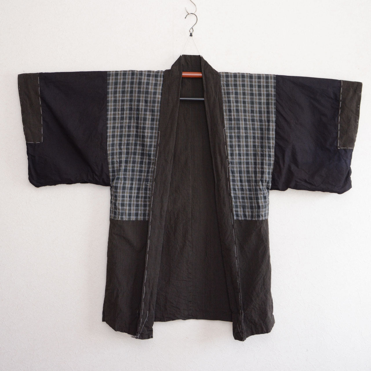 traditional haori coat for men made from striped cotton