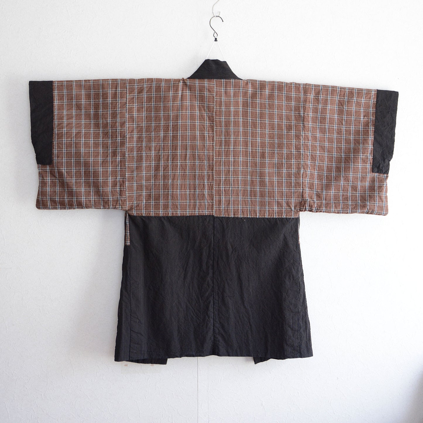 Haori Kimono Japanese For Men Jacket Cotton Vintage Fabric Stripe Pattern