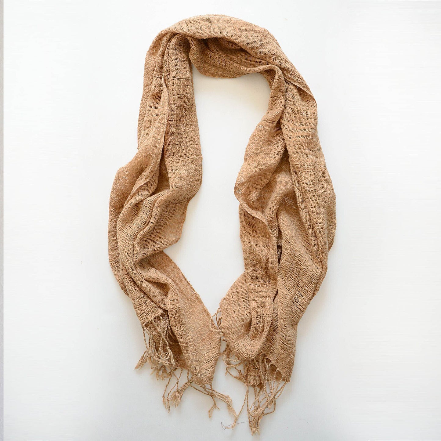 japanese fabric vintage scarf cotton hemp natural color