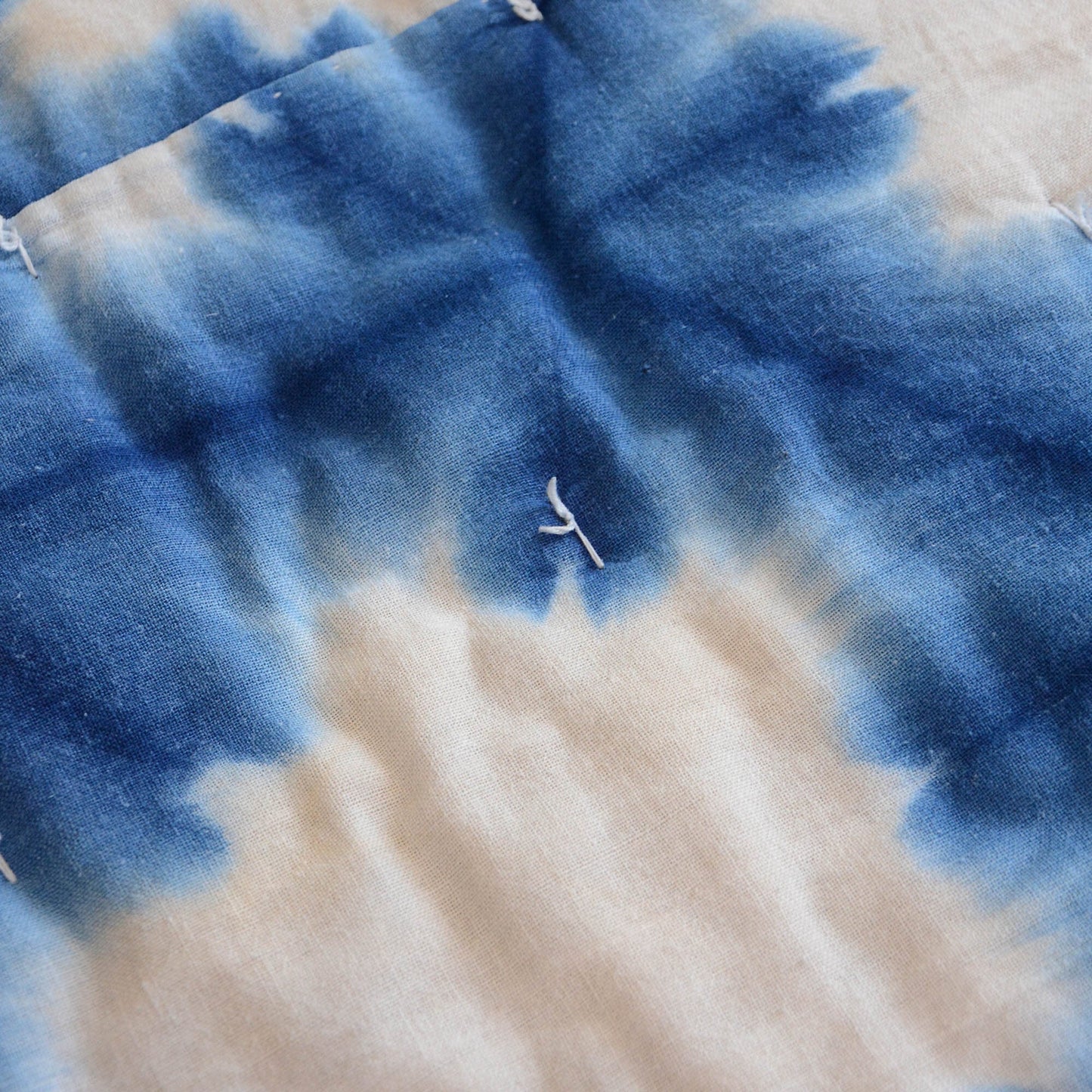 Shibori Fabric Japan Vintage Cotton Textile Cushion Zabuton