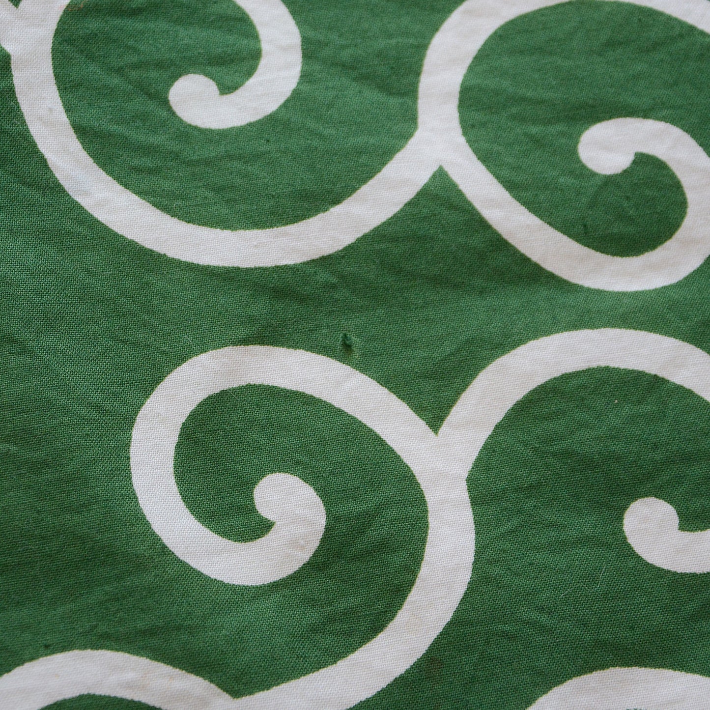 Cotton furoshiki featuring timeless Japanese karakusa design