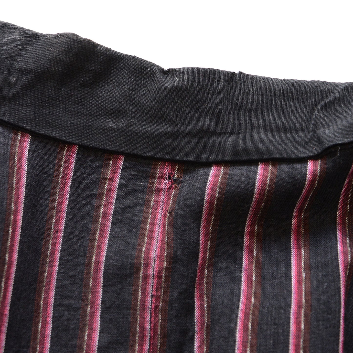Noragi Haori Indigo Kimono Jacket Japanese Fabric Cotton Vintage Shima Stripe Pattern Antique Kimono