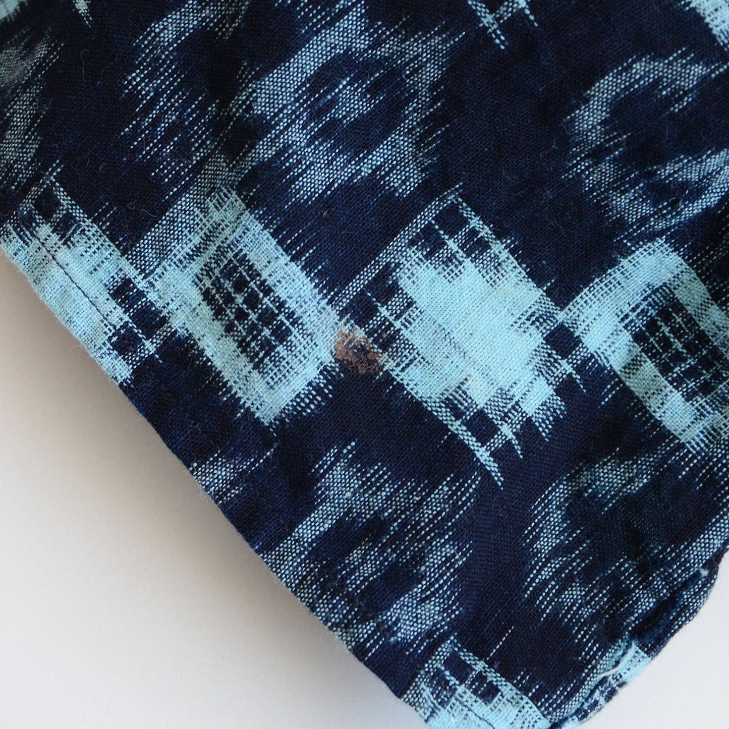 Stains on kasuri fabric