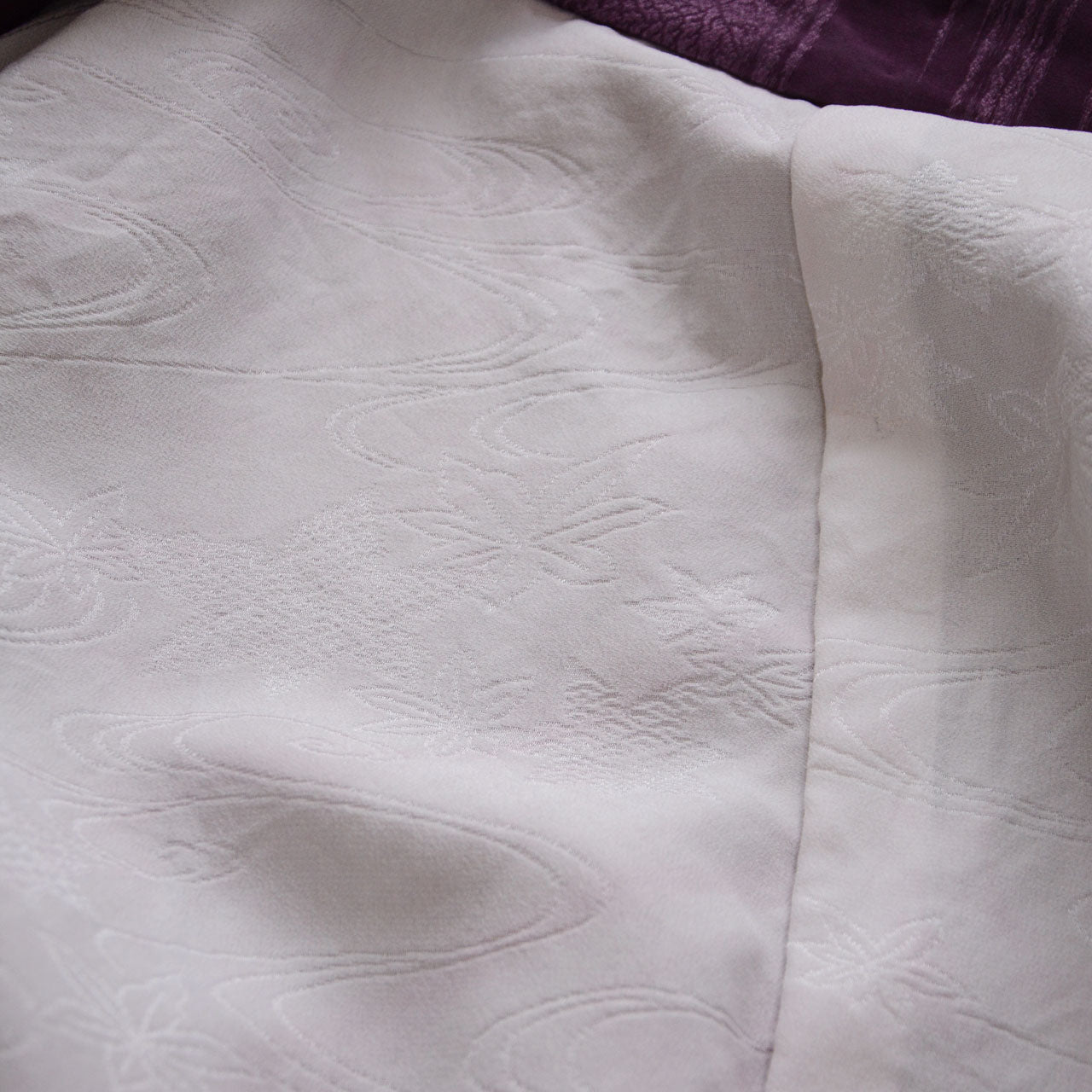 Detail shot of blurred or abstract patterns on vintage Japanese haori