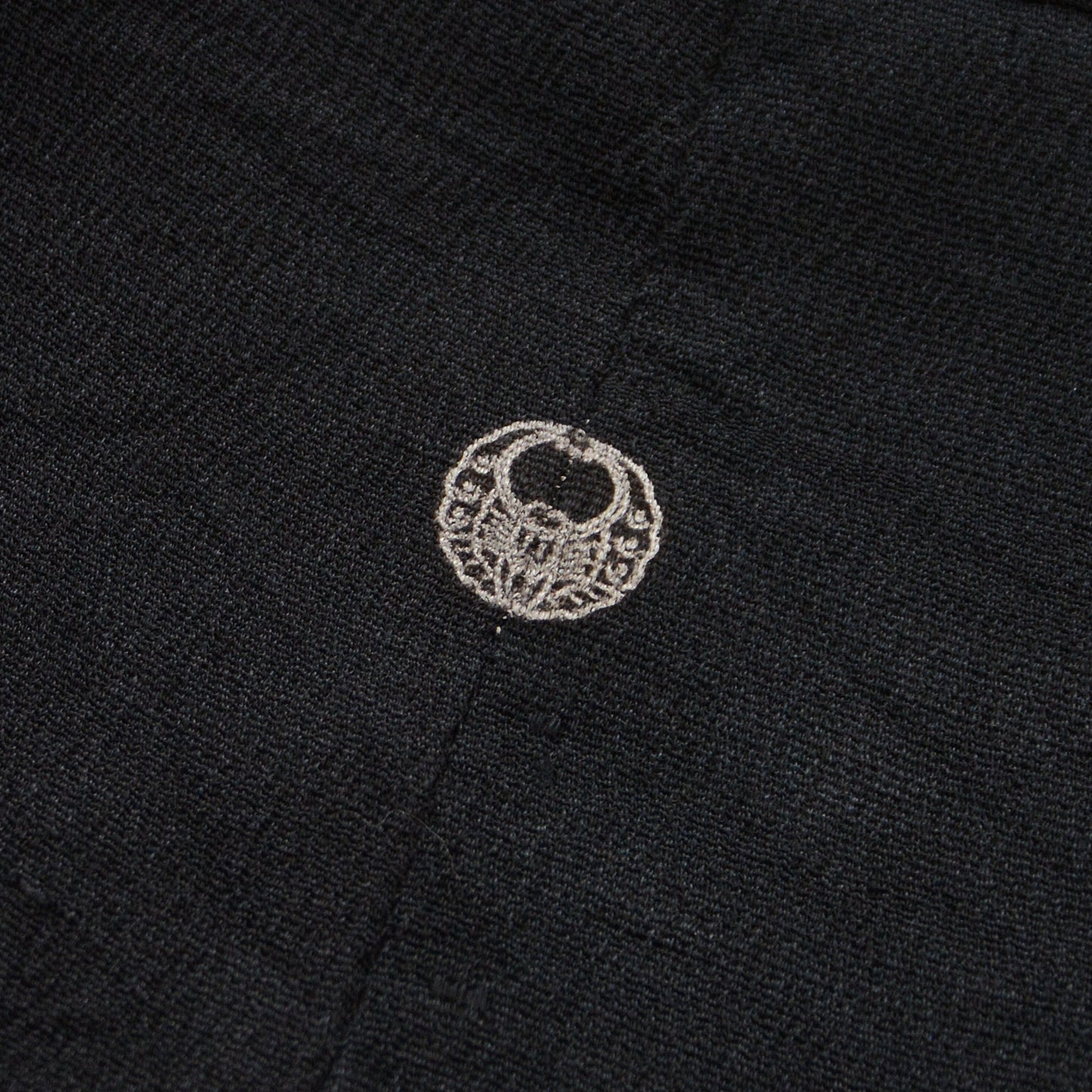 Haori Kimono Japanese Vintage Jacket Black Karashishi Kuro Montsuki