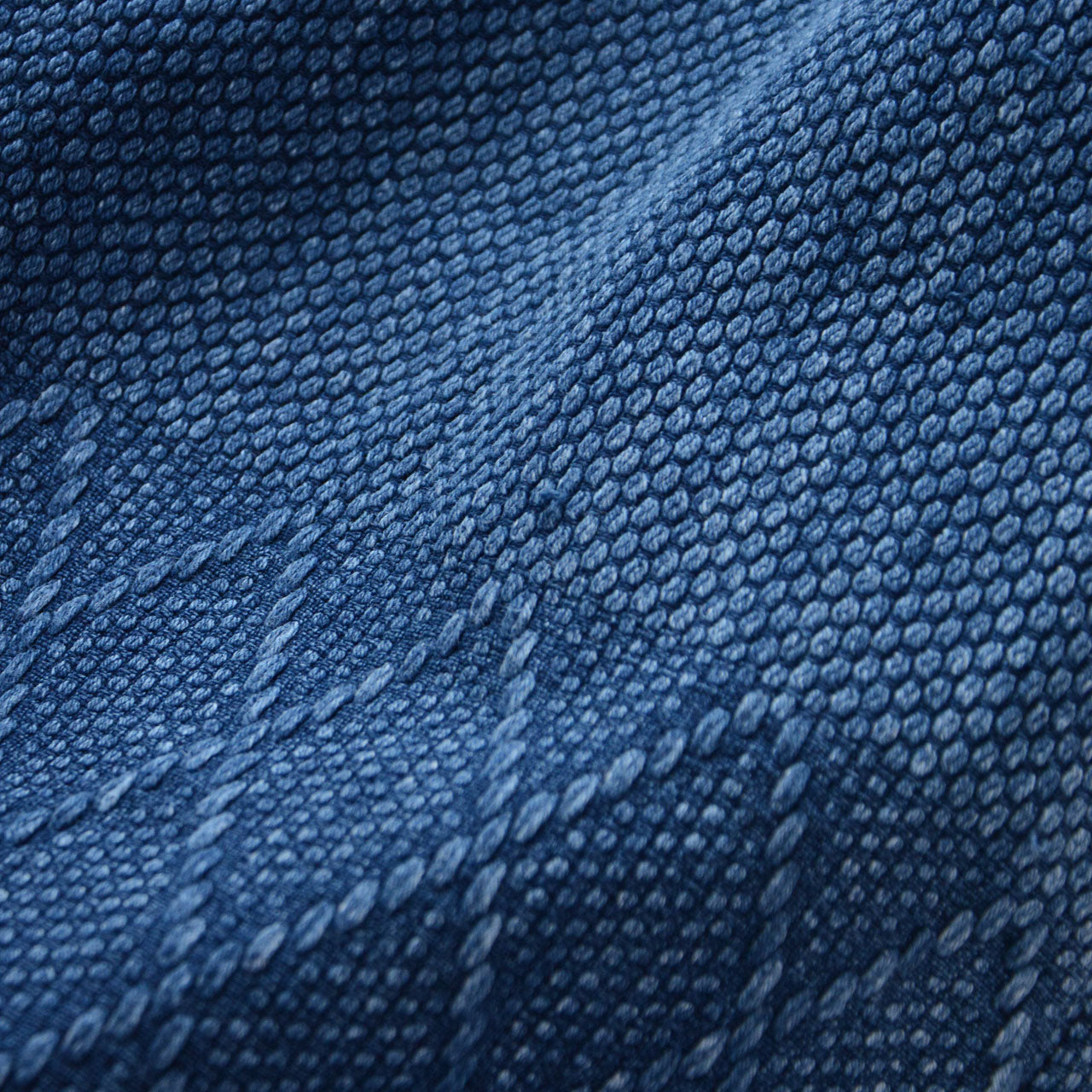 One-of-a-kind Japanese kendo jacket with rich indigo color and embroidery