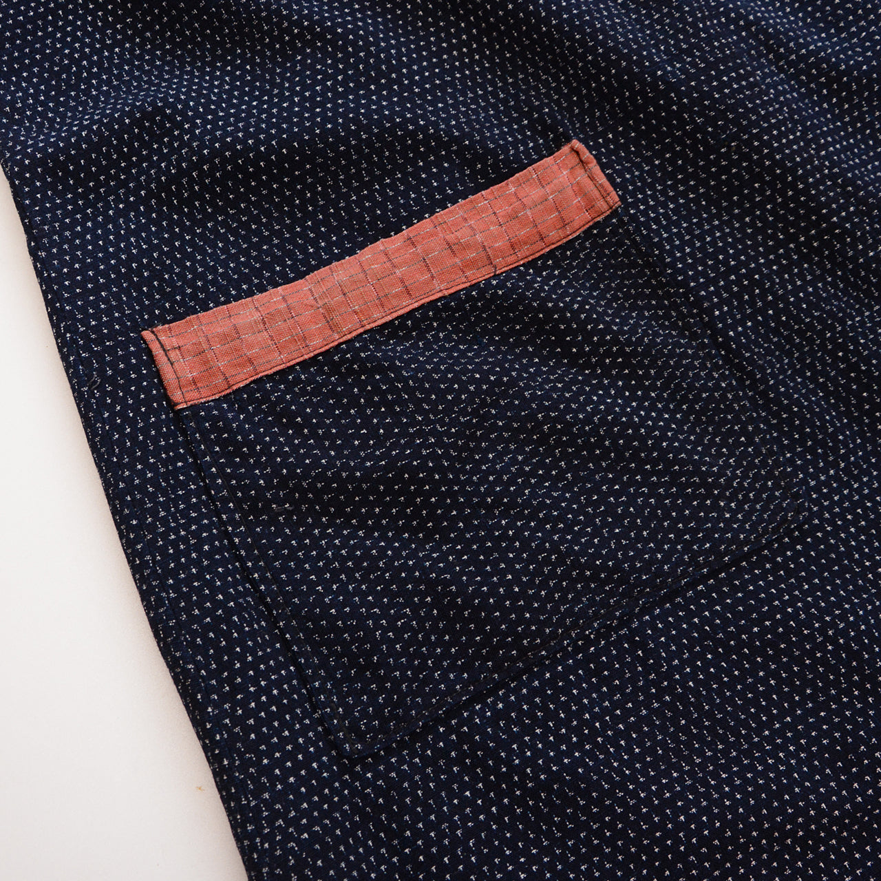Eco-friendly fashion piece: tunic dress crafted from upcycled indigo cotton