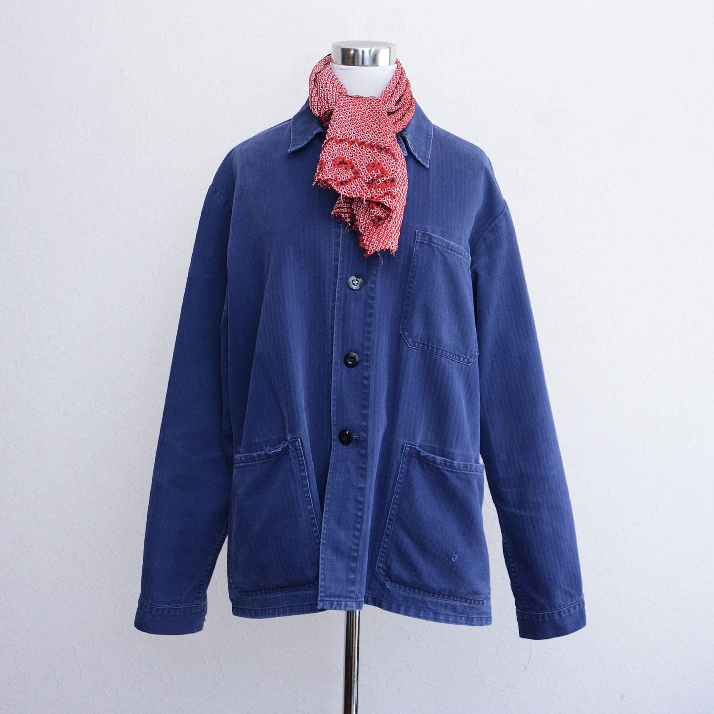 Japanese Silk Obiage Scarf Red Japan Vintage Coordination with clothes is also nice 2