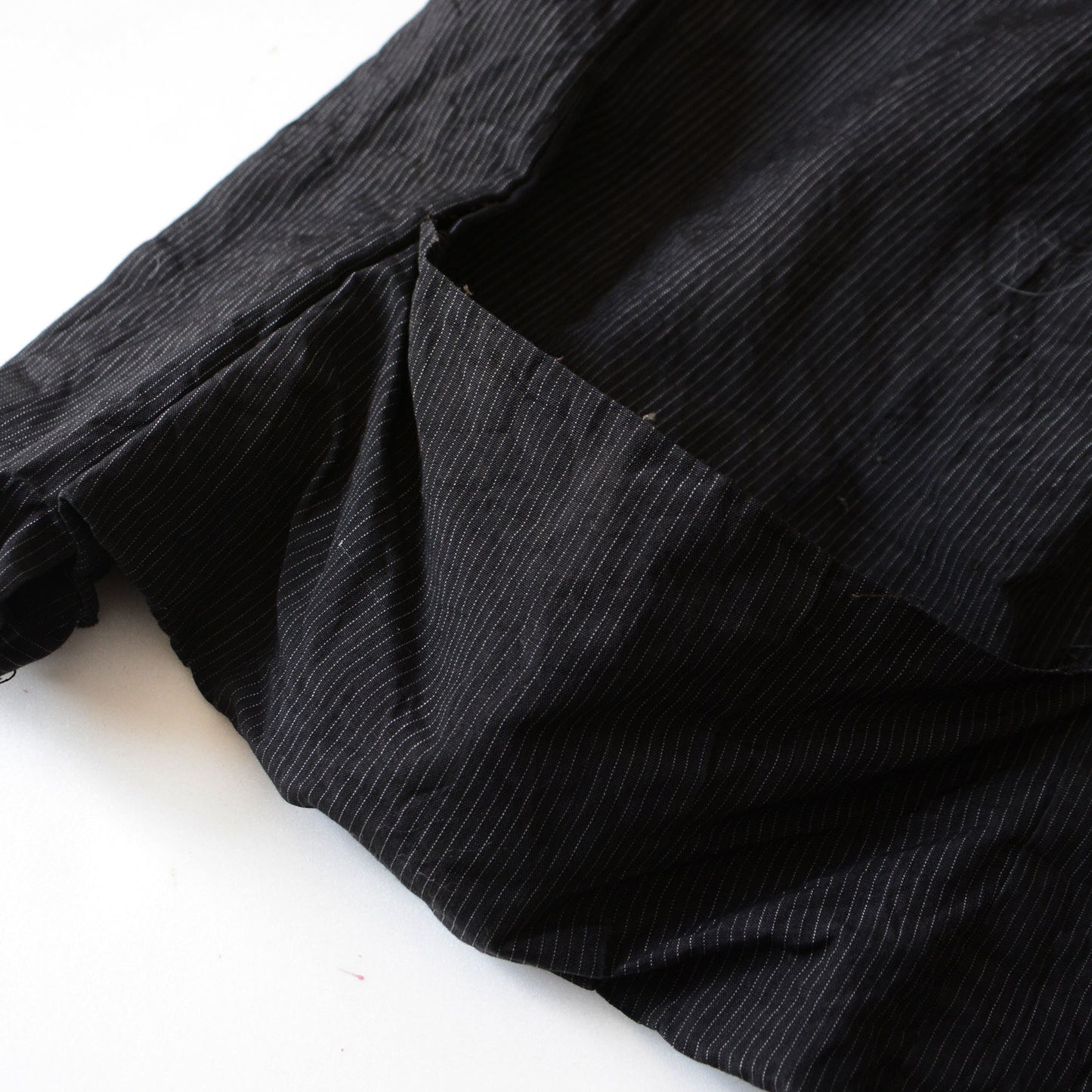 Haori Jacket Men Kimono Japanese Fabric Cotton Vintage Pinstripe Pattern